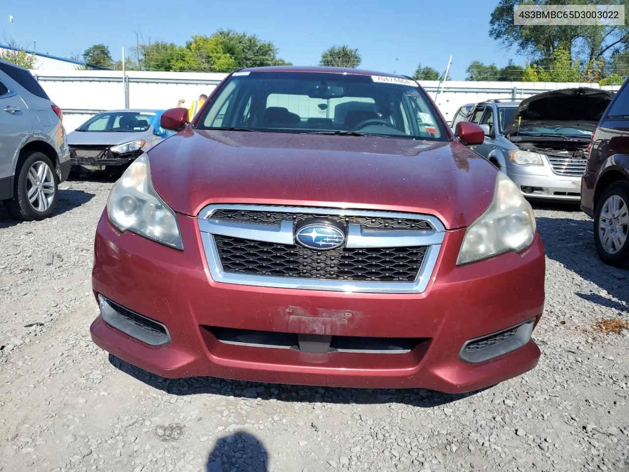 4S3BMBC65D3003022 2013 Subaru Legacy 2.5I Premium