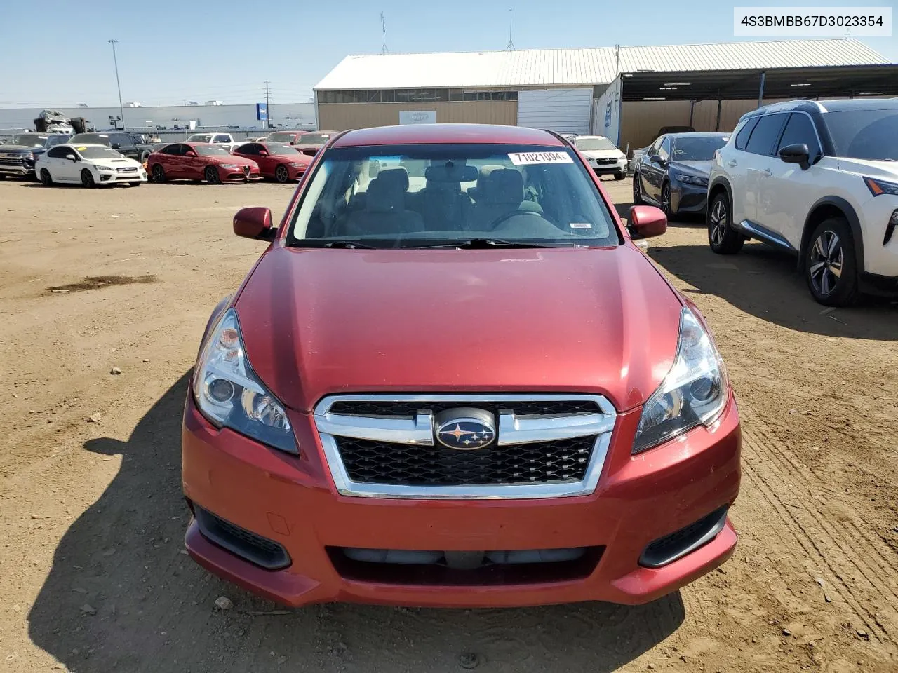 2013 Subaru Legacy 2.5I Premium VIN: 4S3BMBB67D3023354 Lot: 71021094