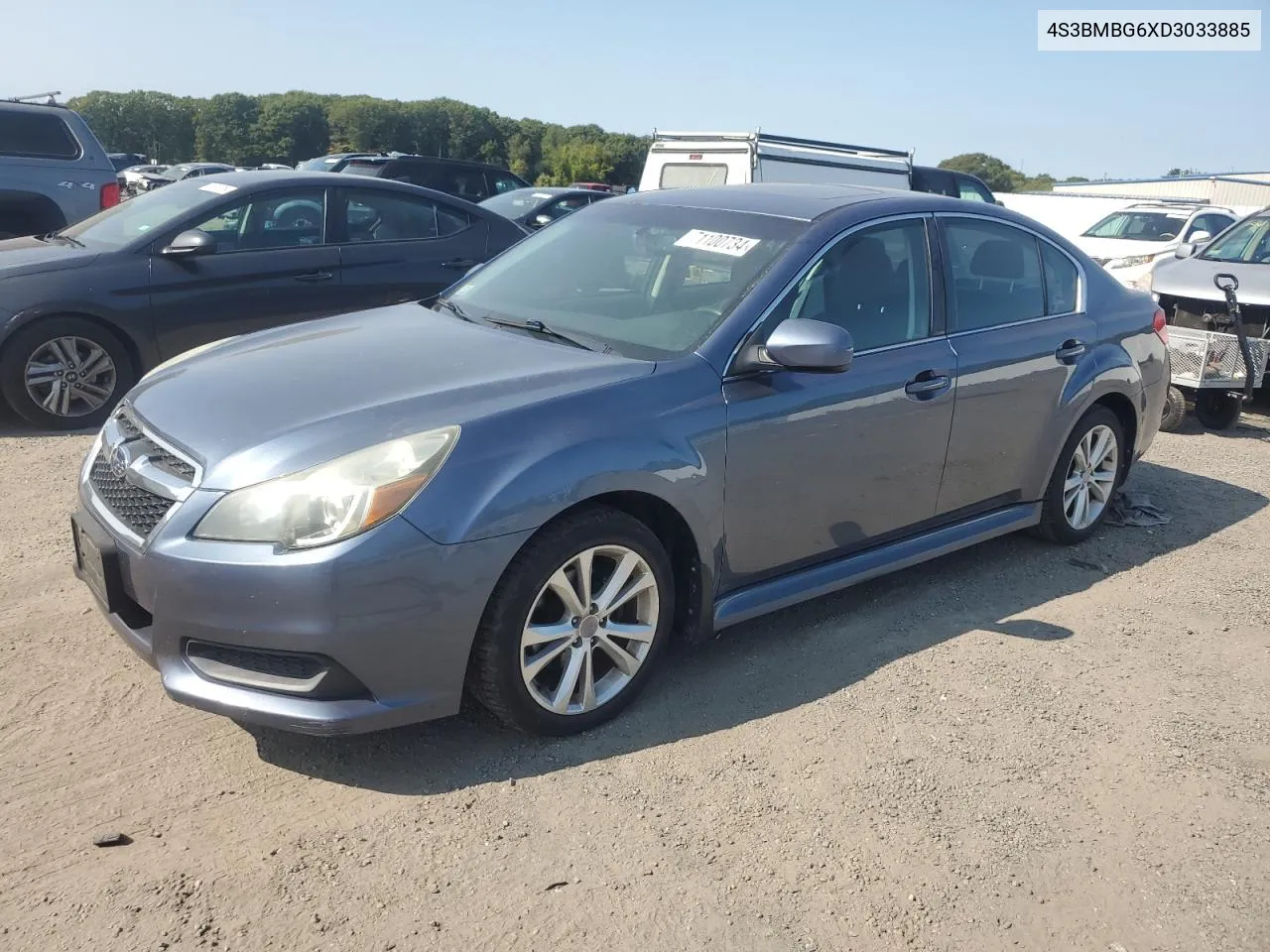 2013 Subaru Legacy 2.5I Premium VIN: 4S3BMBG6XD3033885 Lot: 71100734