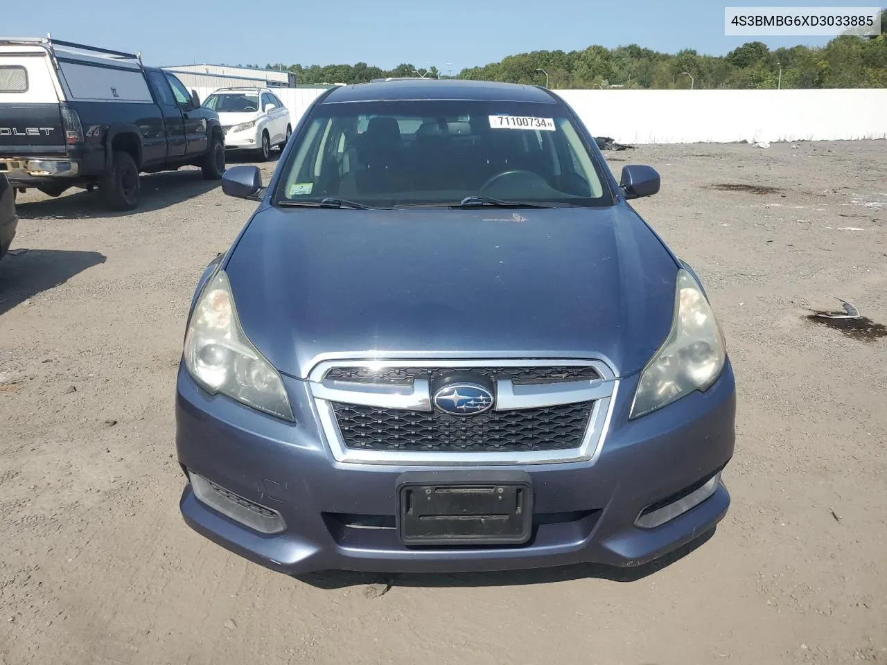 2013 Subaru Legacy 2.5I Premium VIN: 4S3BMBG6XD3033885 Lot: 71100734