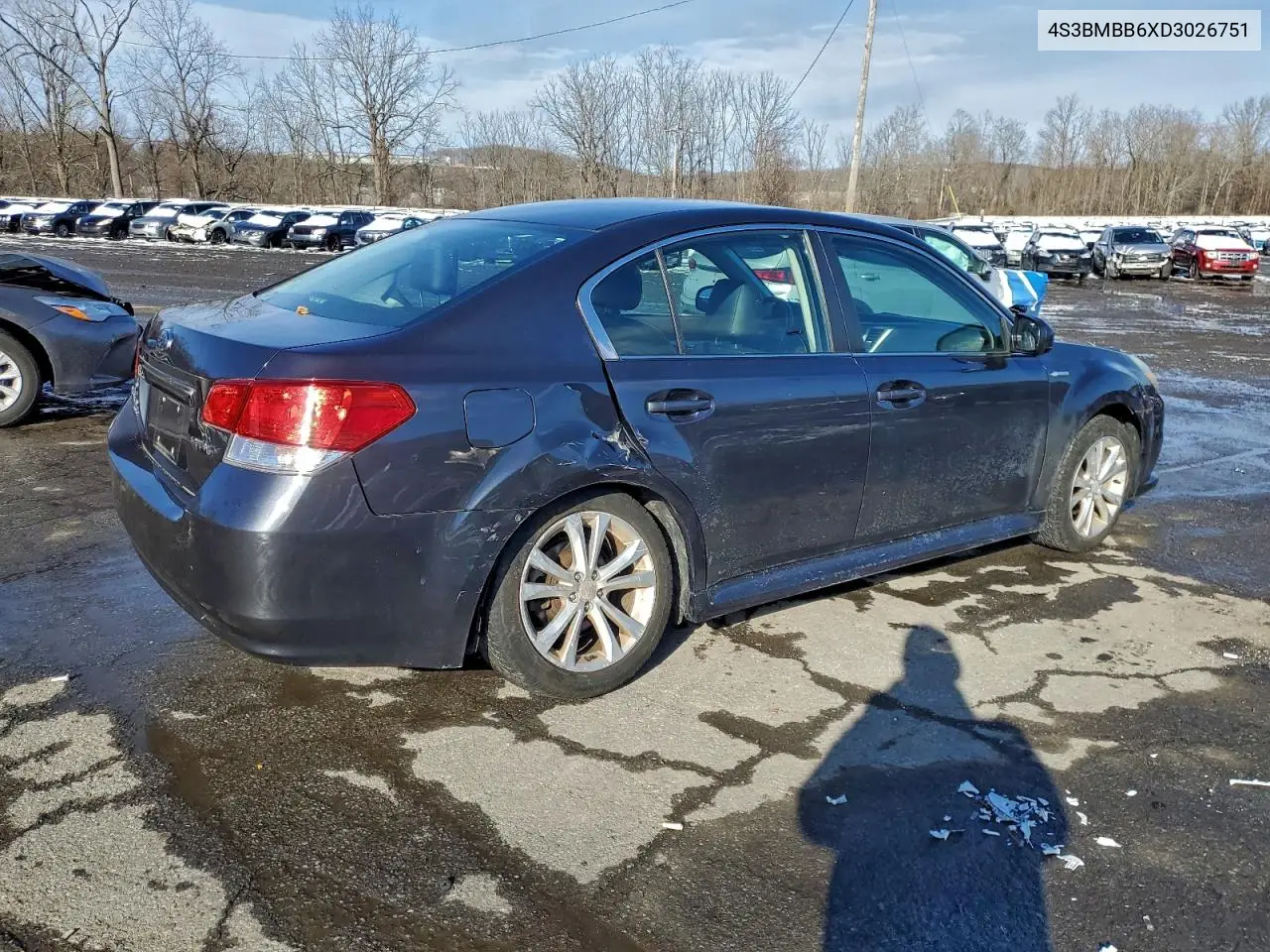 4S3BMBB6XD3026751 2013 Subaru Legacy 2.5I Premium