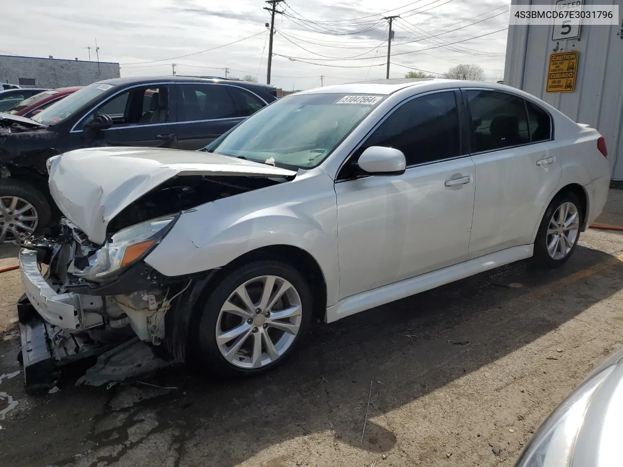 2014 Subaru Legacy 2.5I Premium VIN: 4S3BMCD67E3031796 Lot: 51047564