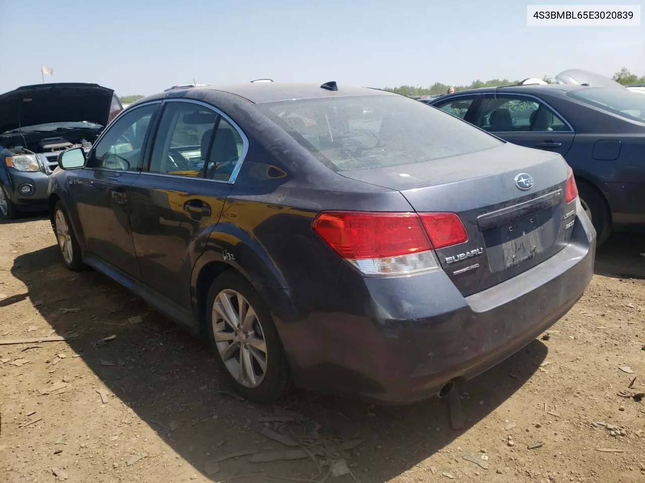 2014 Subaru Legacy 2.5I Limited VIN: 4S3BMBL65E3020839 Lot: 54595064