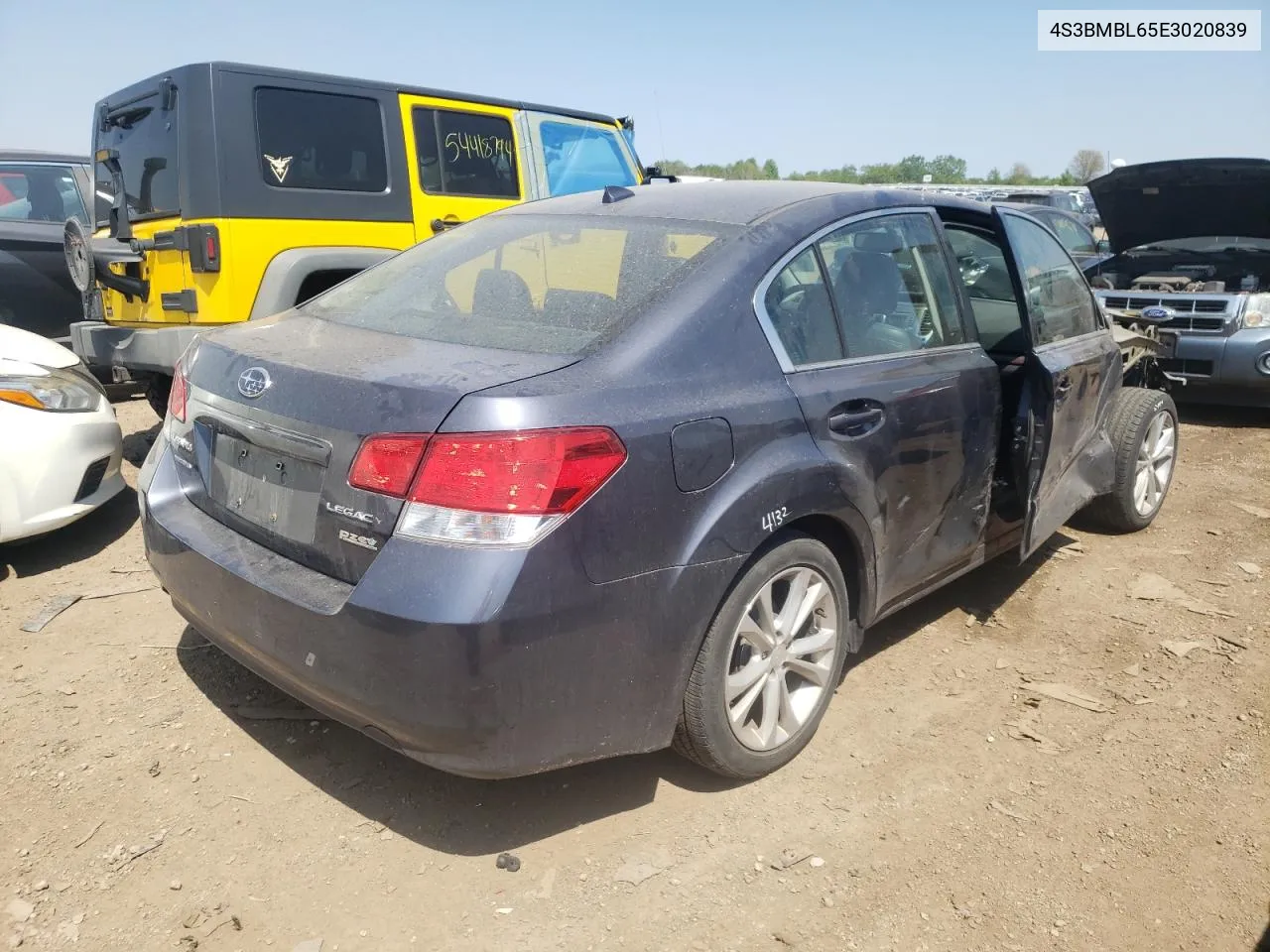 2014 Subaru Legacy 2.5I Limited VIN: 4S3BMBL65E3020839 Lot: 54595064