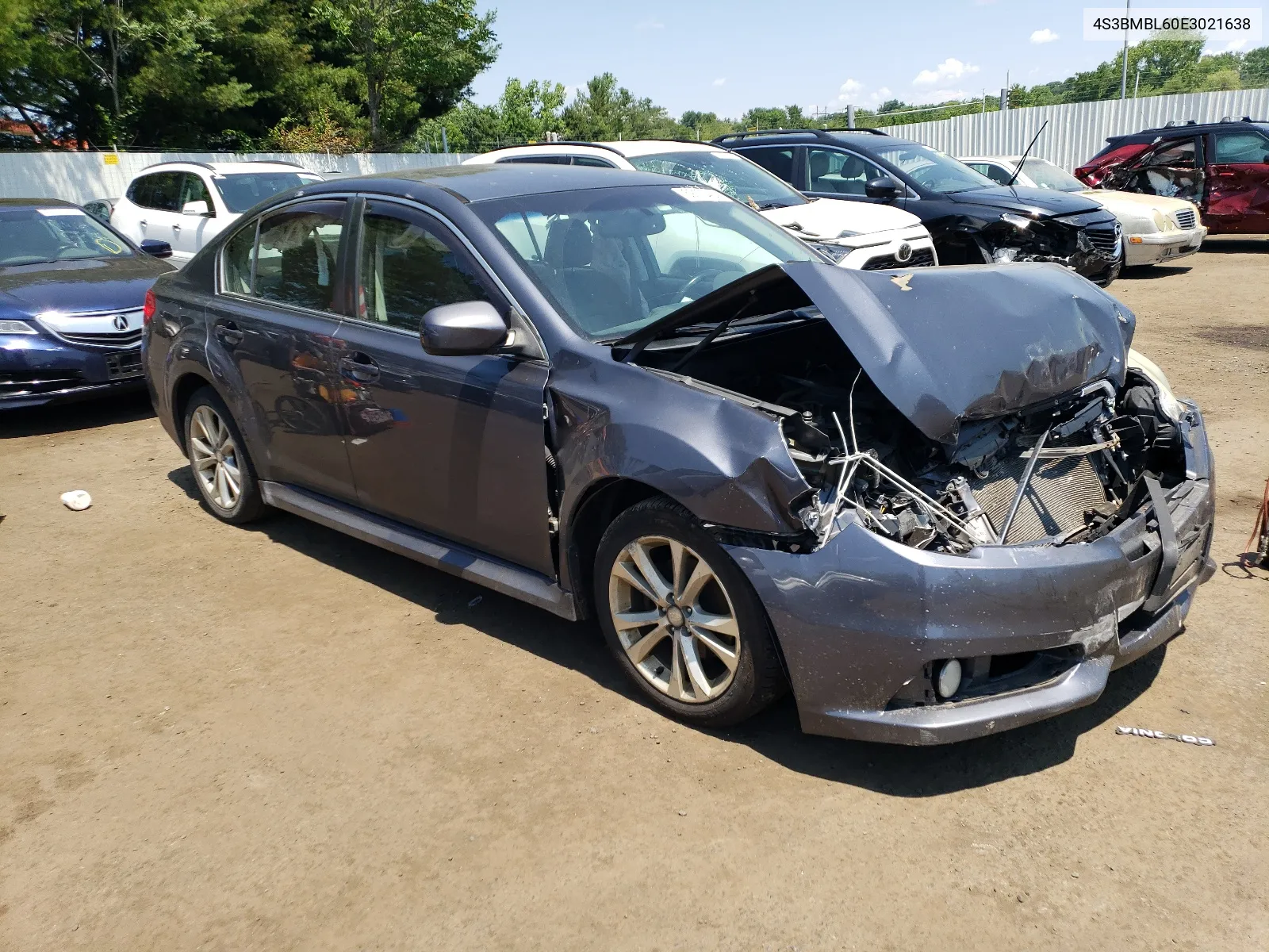 2014 Subaru Legacy 2.5I Limited VIN: 4S3BMBL60E3021638 Lot: 59173464