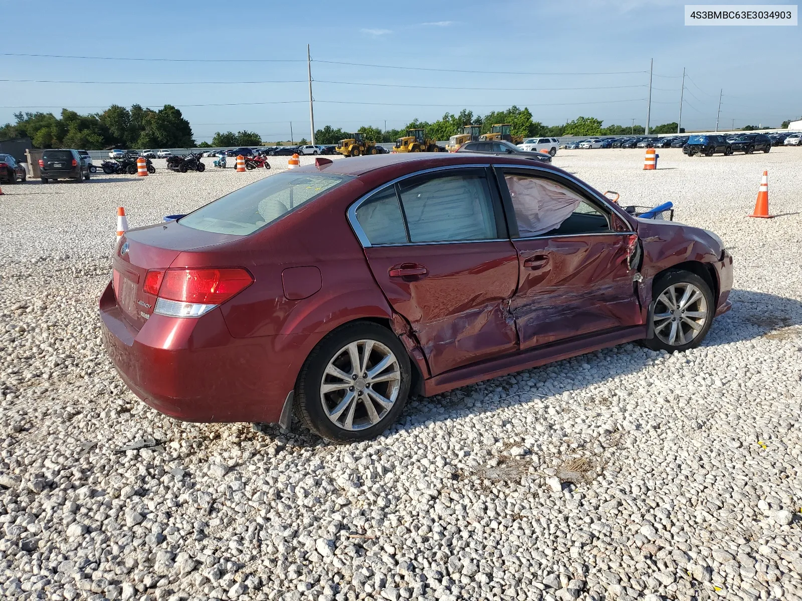 2014 Subaru Legacy 2.5I Premium VIN: 4S3BMBC63E3034903 Lot: 60865364