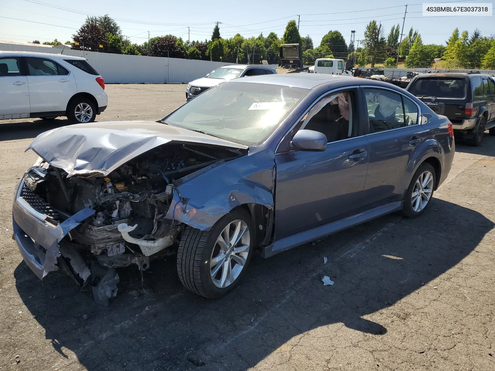 2014 Subaru Legacy 2.5I Limited VIN: 4S3BMBL67E3037318 Lot: 63497924