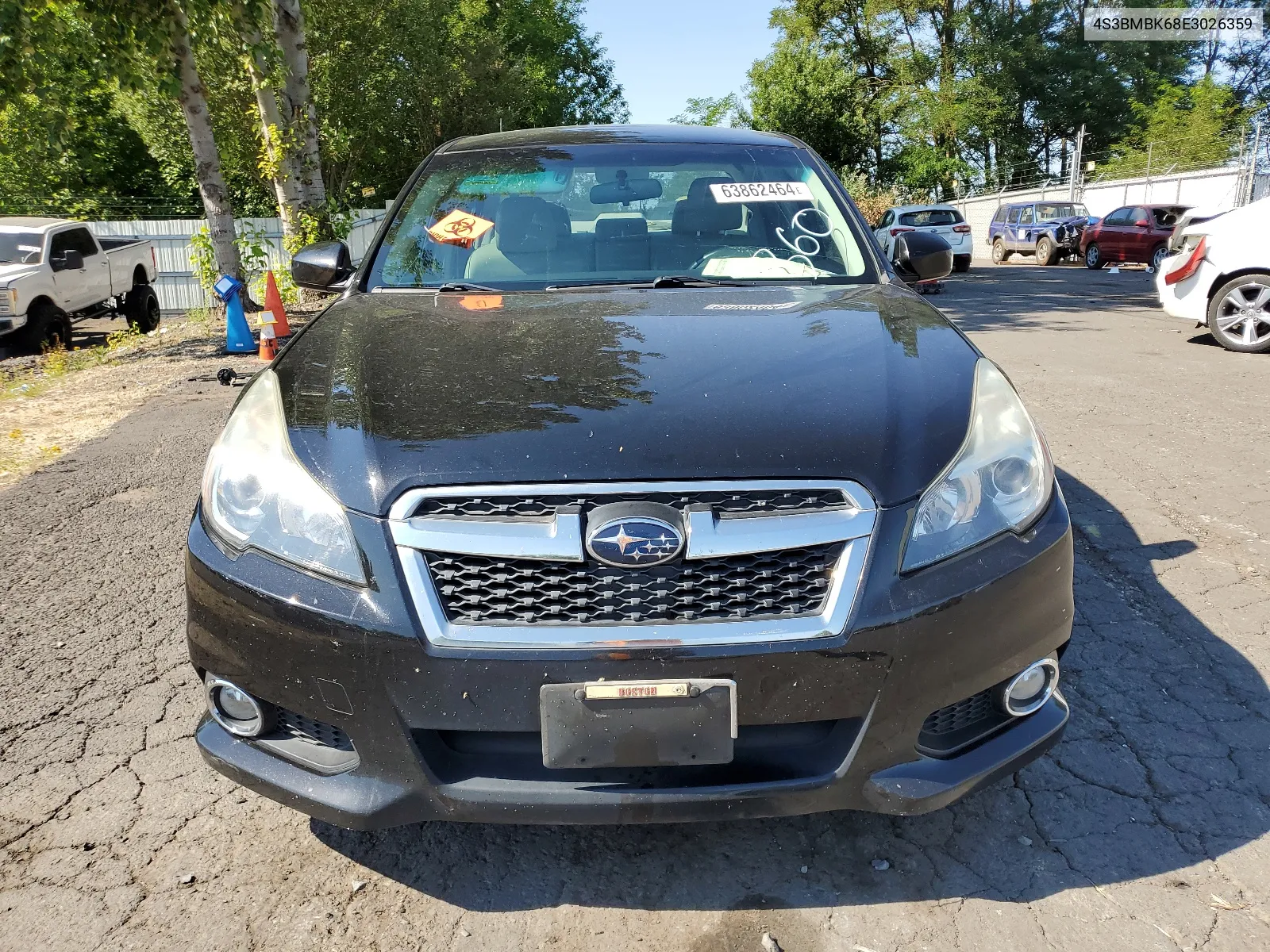 2014 Subaru Legacy 2.5I Limited VIN: 4S3BMBK68E3026359 Lot: 63862464