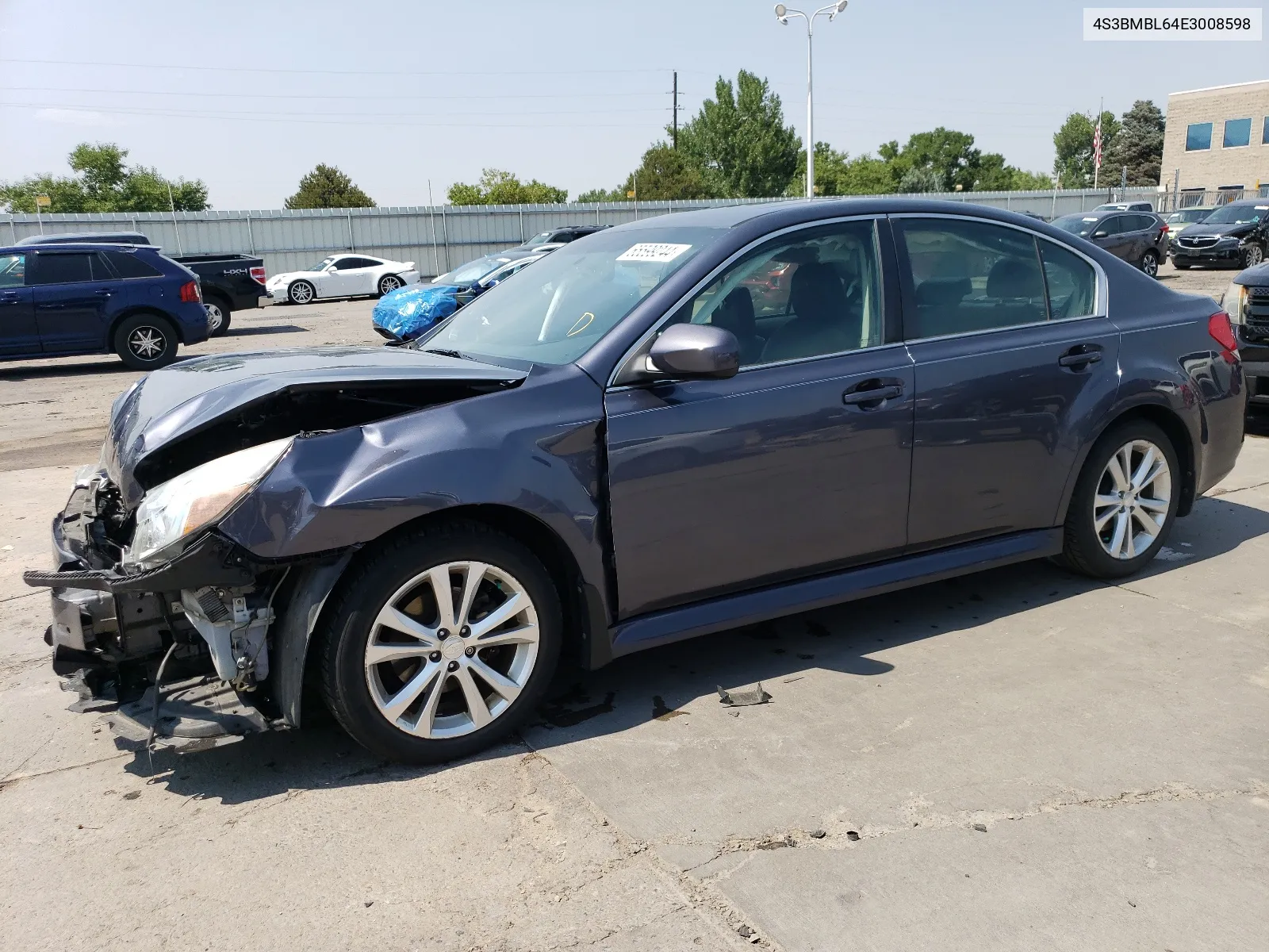 2014 Subaru Legacy 2.5I Limited VIN: 4S3BMBL64E3008598 Lot: 65599244