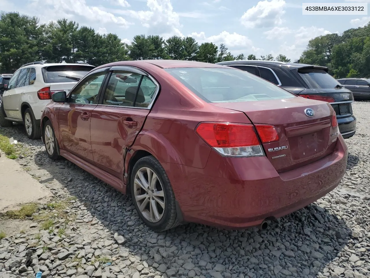 2014 Subaru Legacy 2.5I VIN: 4S3BMBA6XE3033122 Lot: 65890774