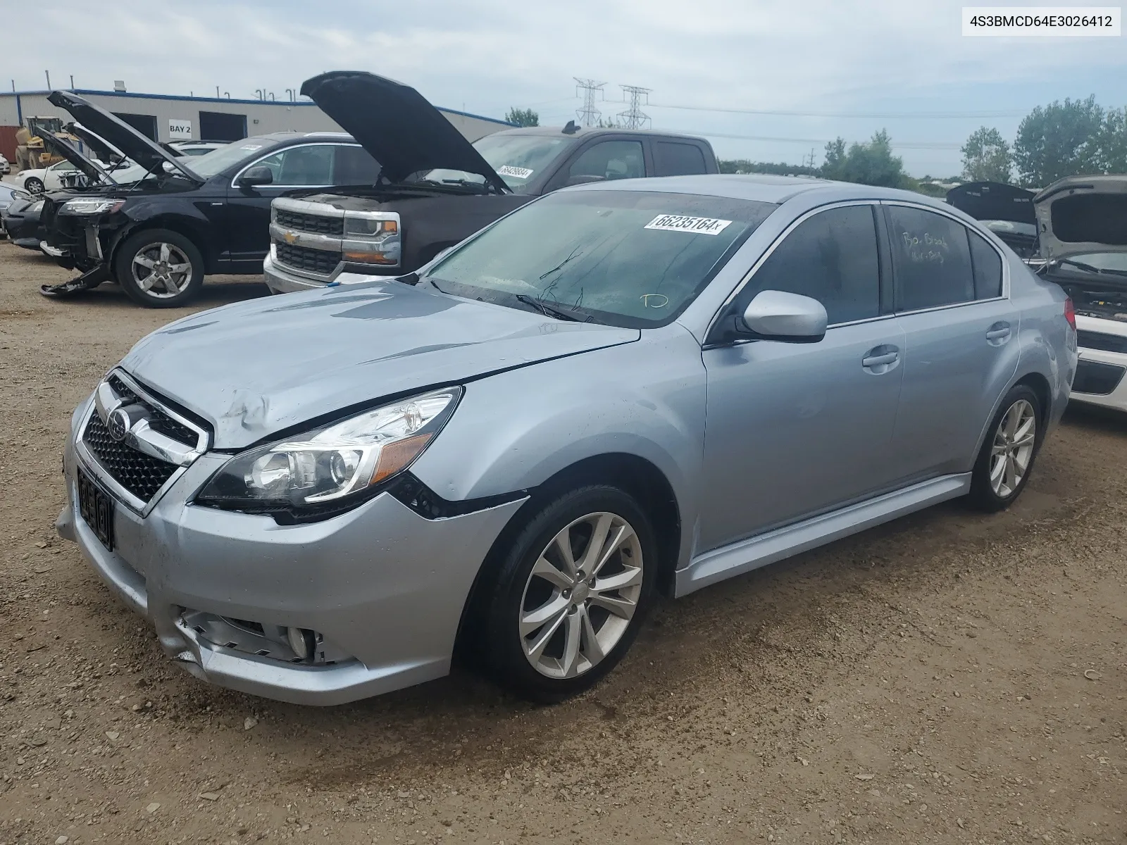 2014 Subaru Legacy 2.5I Premium VIN: 4S3BMCD64E3026412 Lot: 66235164