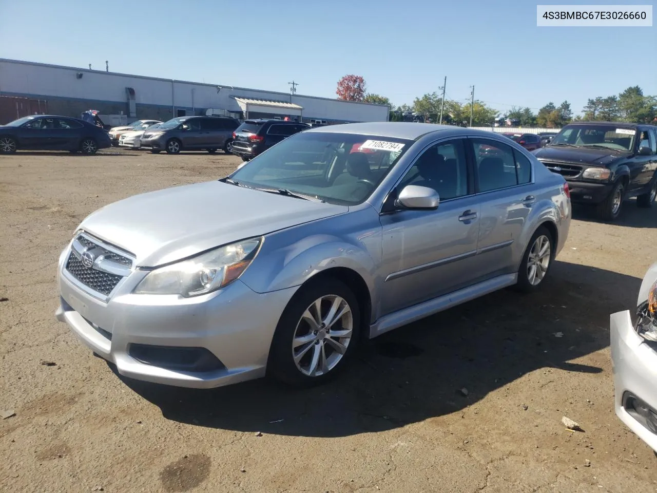 2014 Subaru Legacy 2.5I Premium VIN: 4S3BMBC67E3026660 Lot: 71082794