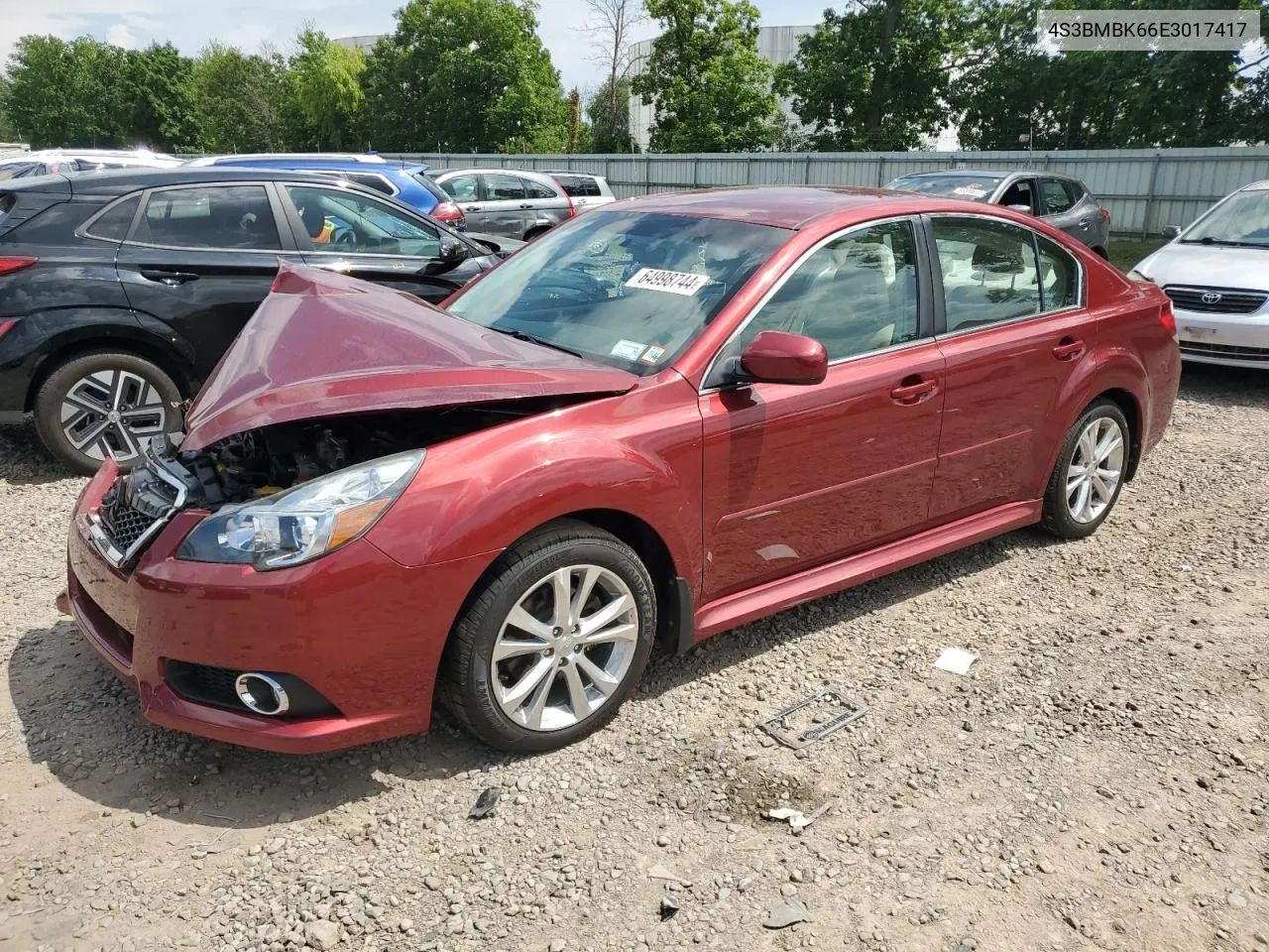 4S3BMBK66E3017417 2014 Subaru Legacy 2.5I Limited