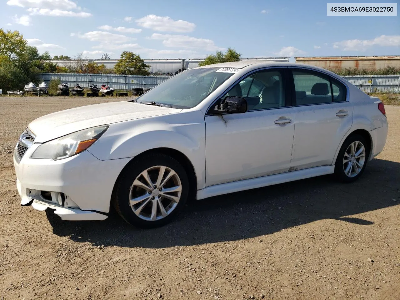 2014 Subaru Legacy 2.5I VIN: 4S3BMCA69E3022750 Lot: 71988724