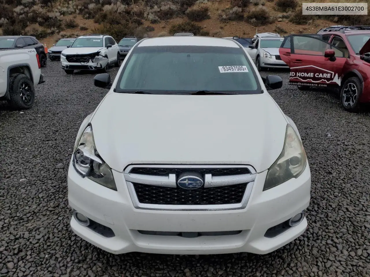 4S3BMBA61E3002700 2014 Subaru Legacy 2.5I