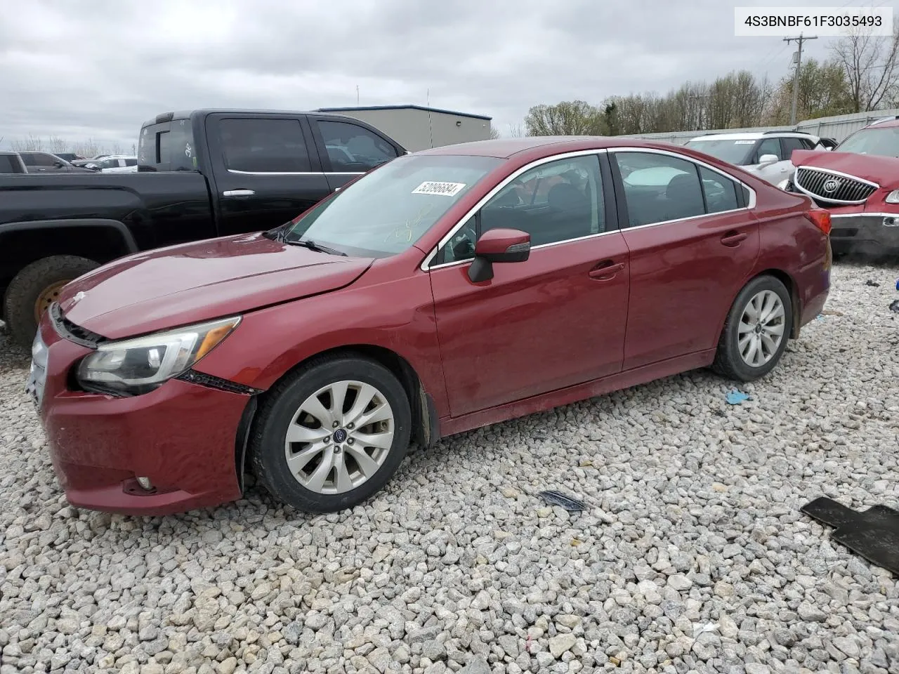 2015 Subaru Legacy 2.5I Premium VIN: 4S3BNBF61F3035493 Lot: 52096684