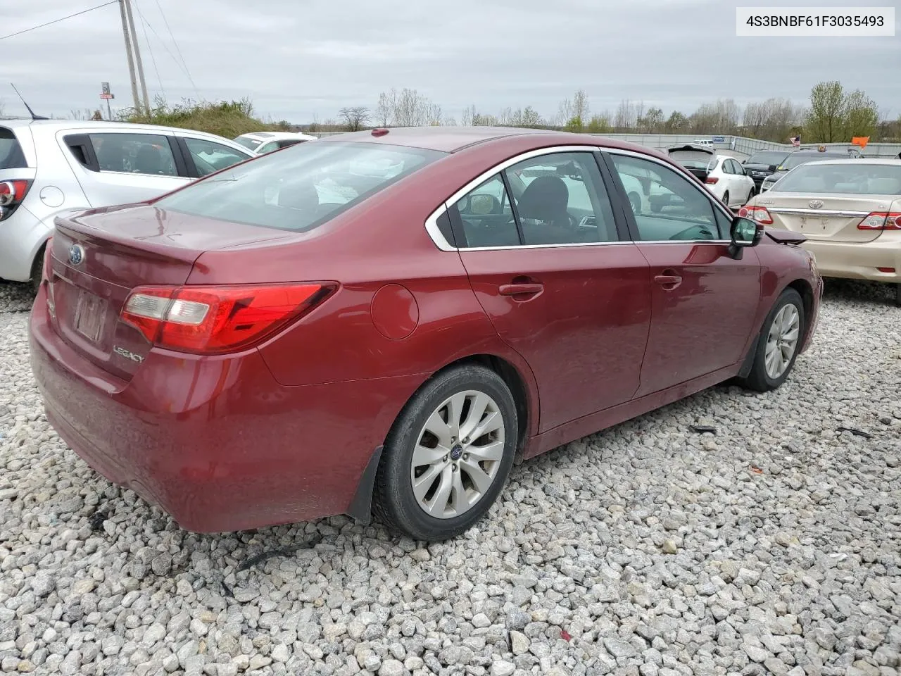 2015 Subaru Legacy 2.5I Premium VIN: 4S3BNBF61F3035493 Lot: 52096684