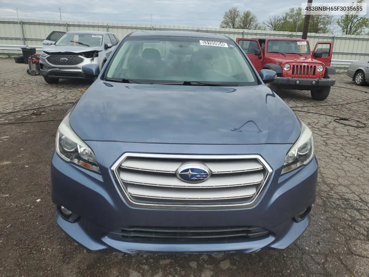 2015 Subaru Legacy 2.5I Premium VIN: 4S3BNBH65F3035655 Lot: 53105904