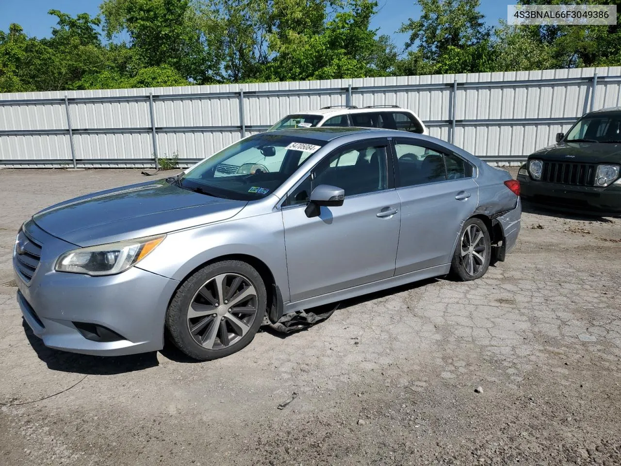 2015 Subaru Legacy 2.5I Limited VIN: 4S3BNAL66F3049386 Lot: 54705084