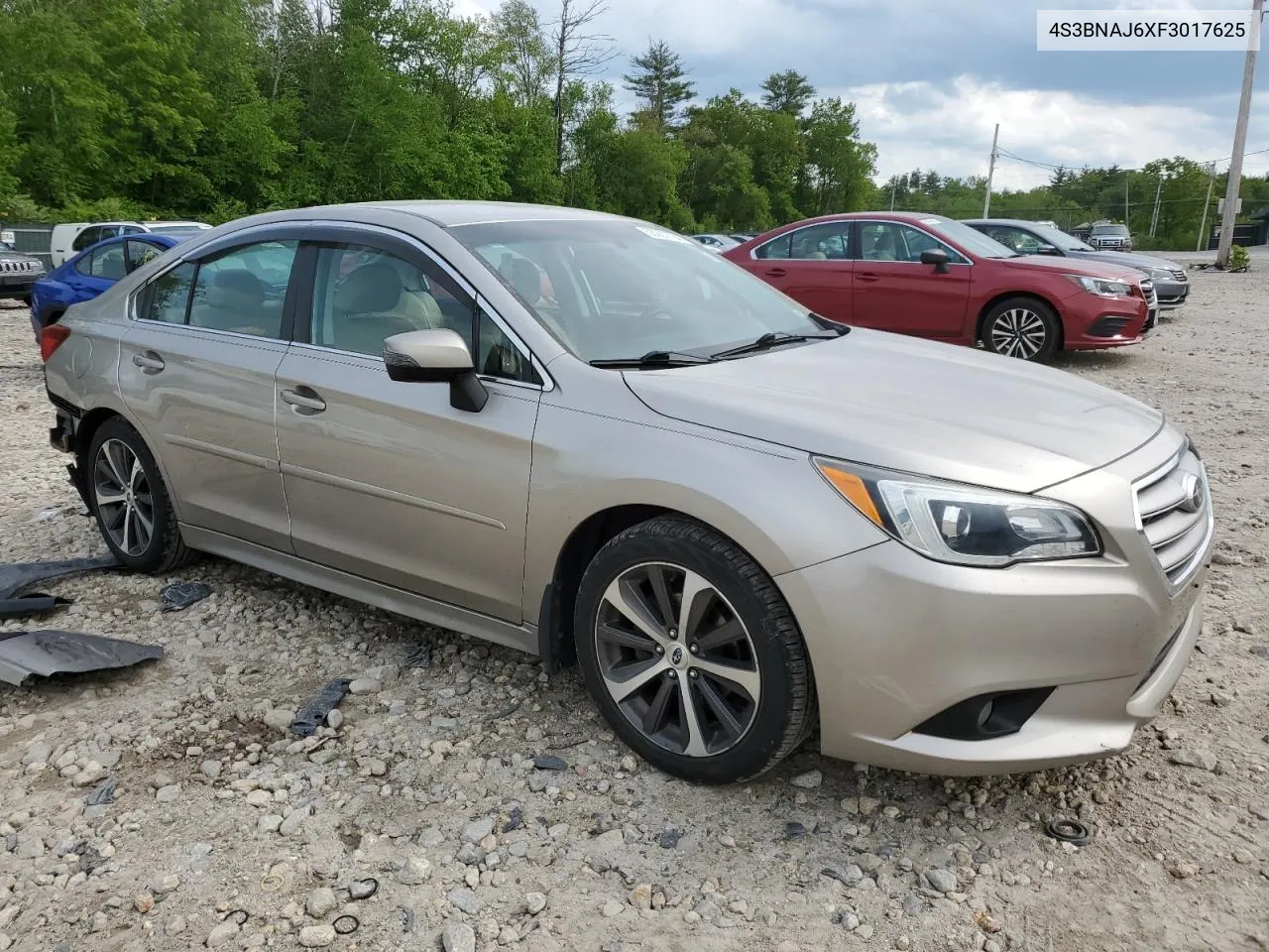 4S3BNAJ6XF3017625 2015 Subaru Legacy 2.5I Limited