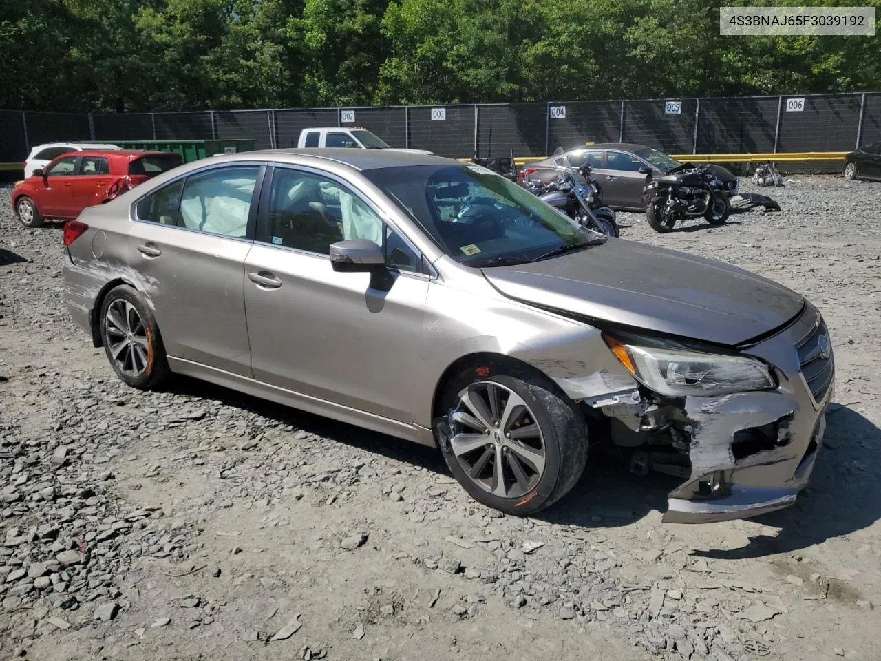 2015 Subaru Legacy 2.5I Limited VIN: 4S3BNAJ65F3039192 Lot: 55759254