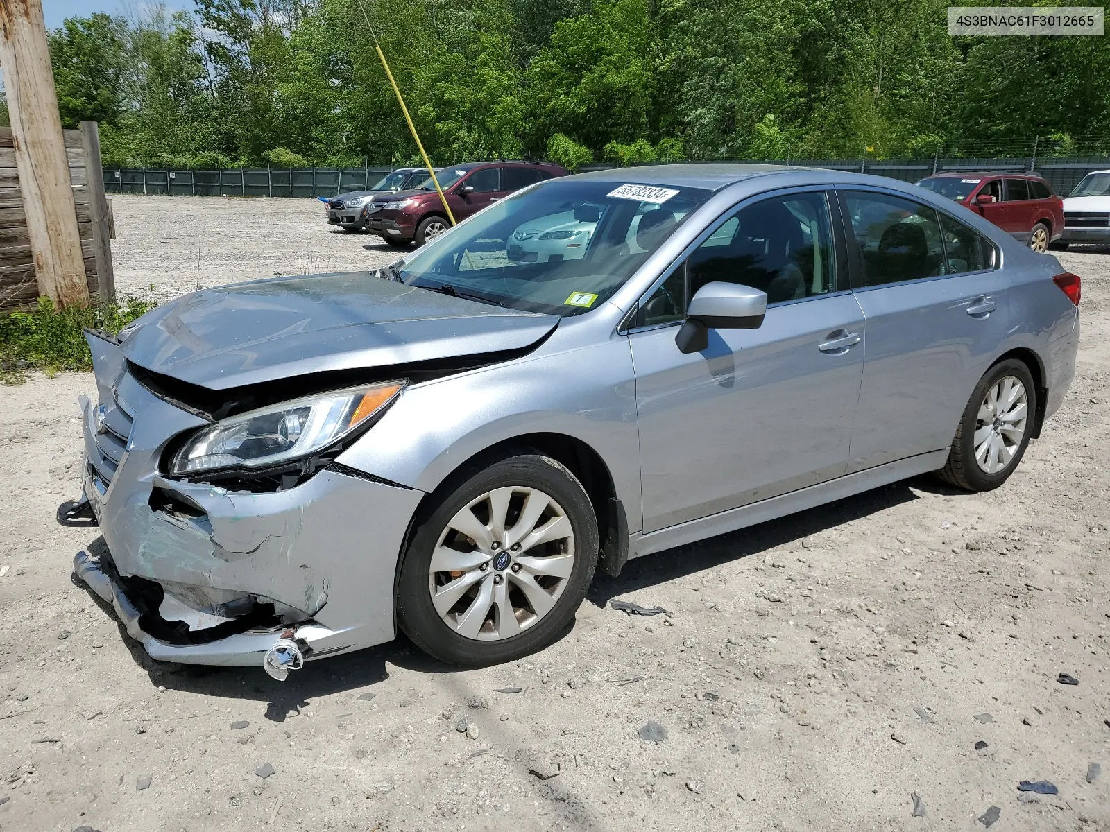 2015 Subaru Legacy 2.5I Premium VIN: 4S3BNAC61F3012665 Lot: 55782334