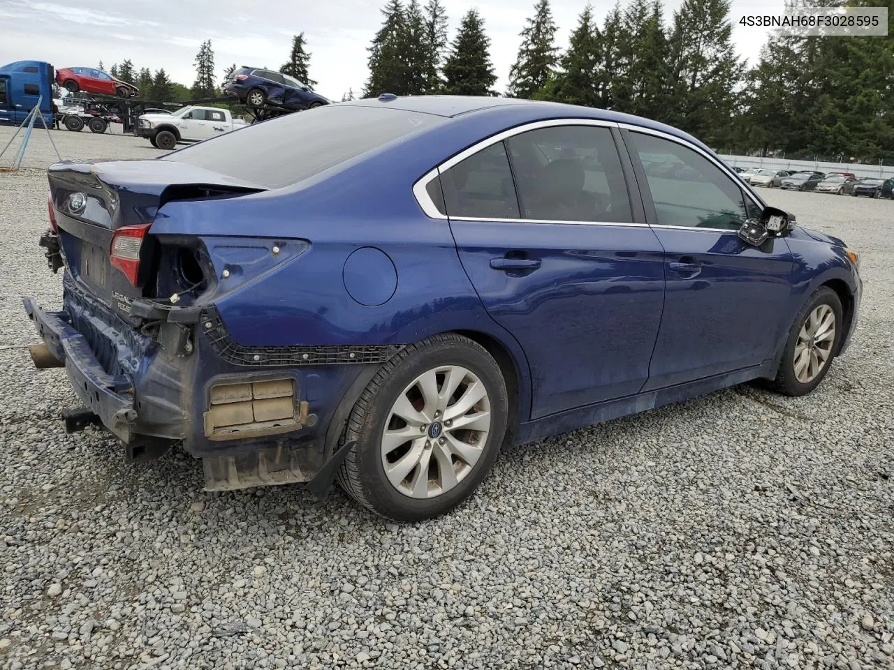 2015 Subaru Legacy 2.5I Premium VIN: 4S3BNAH68F3028595 Lot: 55933714