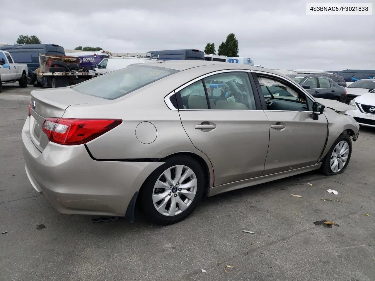 2015 Subaru Legacy 2.5I Premium VIN: 4S3BNAC67F3021838 Lot: 56270634