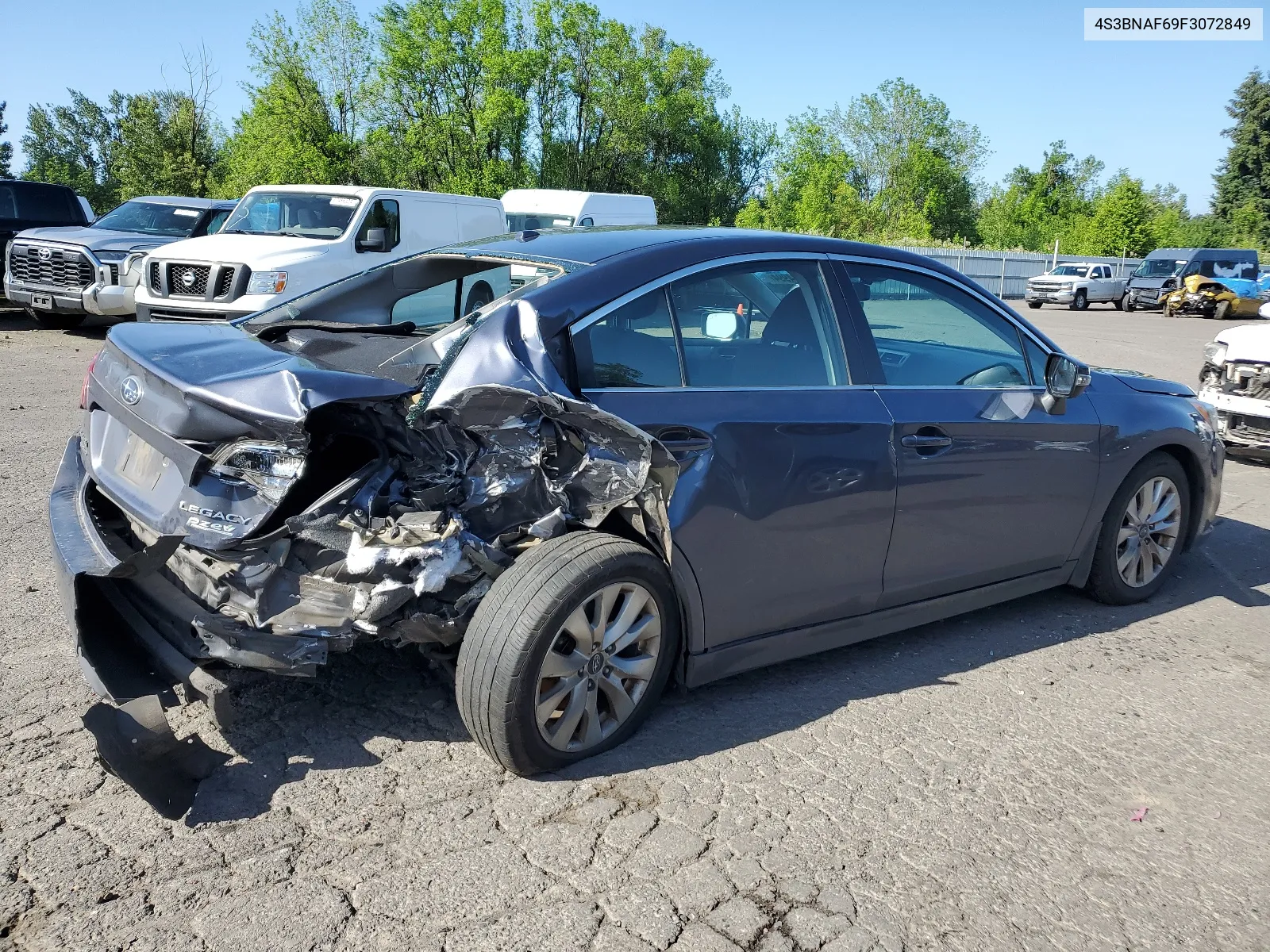 2015 Subaru Legacy 2.5I Premium VIN: 4S3BNAF69F3072849 Lot: 57784994