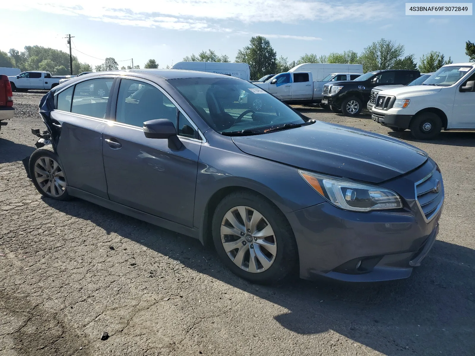 2015 Subaru Legacy 2.5I Premium VIN: 4S3BNAF69F3072849 Lot: 57784994