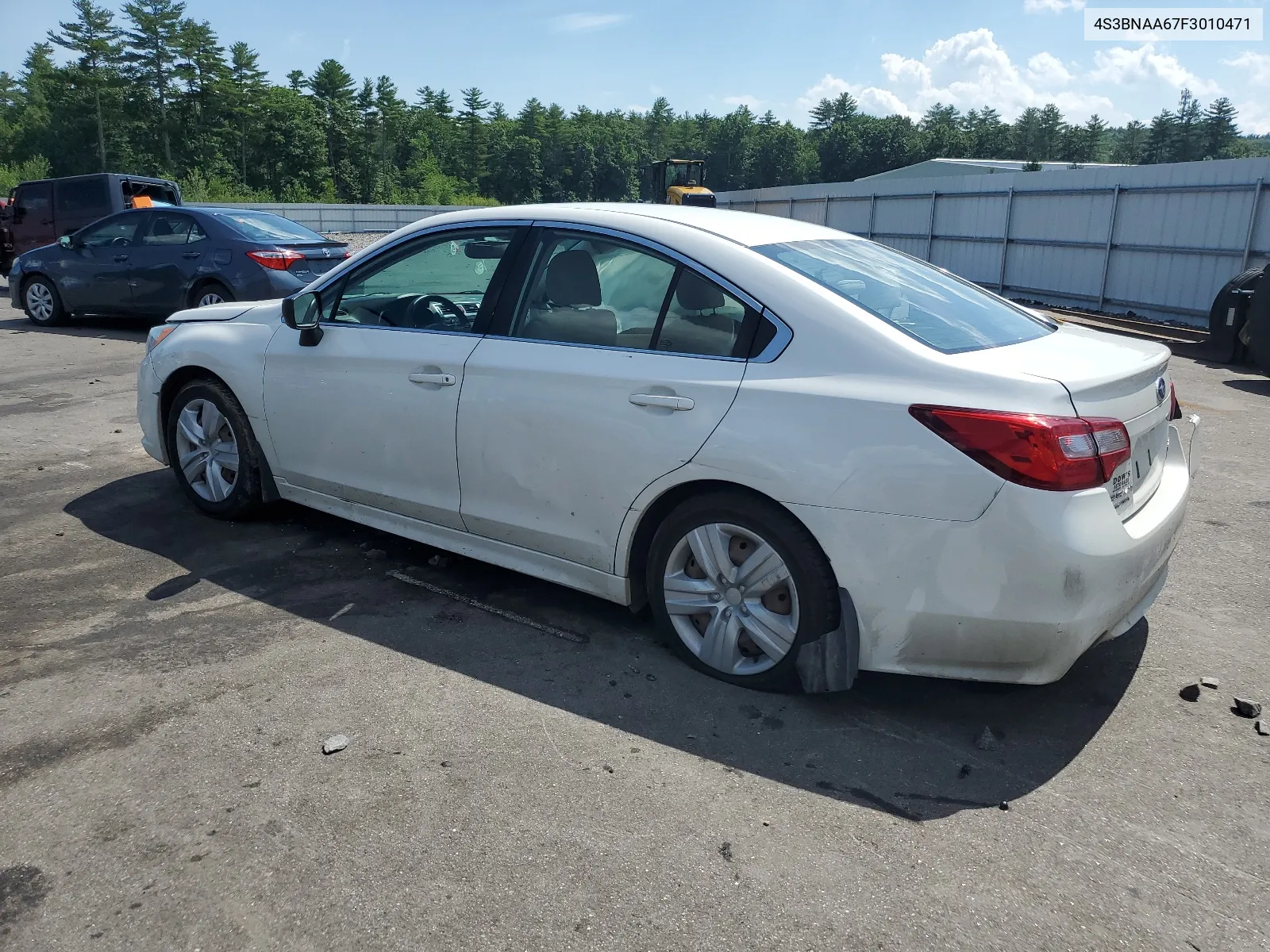 2015 Subaru Legacy 2.5I VIN: 4S3BNAA67F3010471 Lot: 61706734