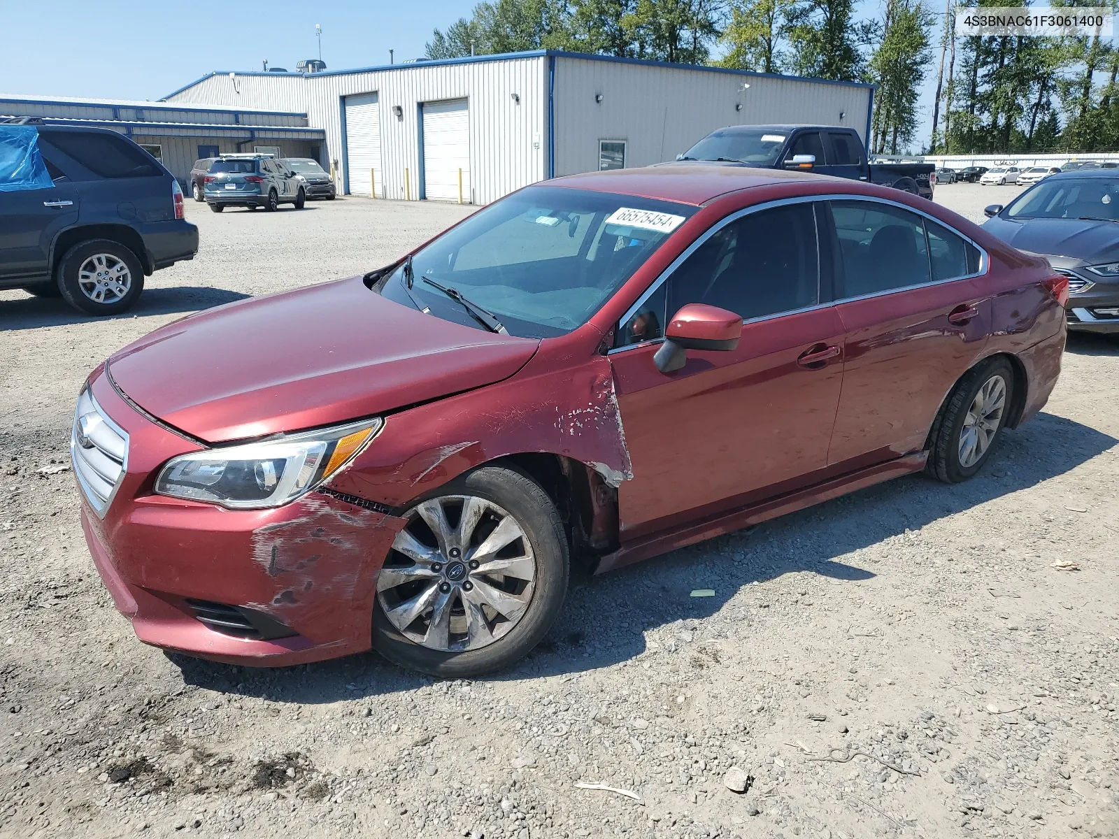 2015 Subaru Legacy 2.5I Premium VIN: 4S3BNAC61F3061400 Lot: 66575454