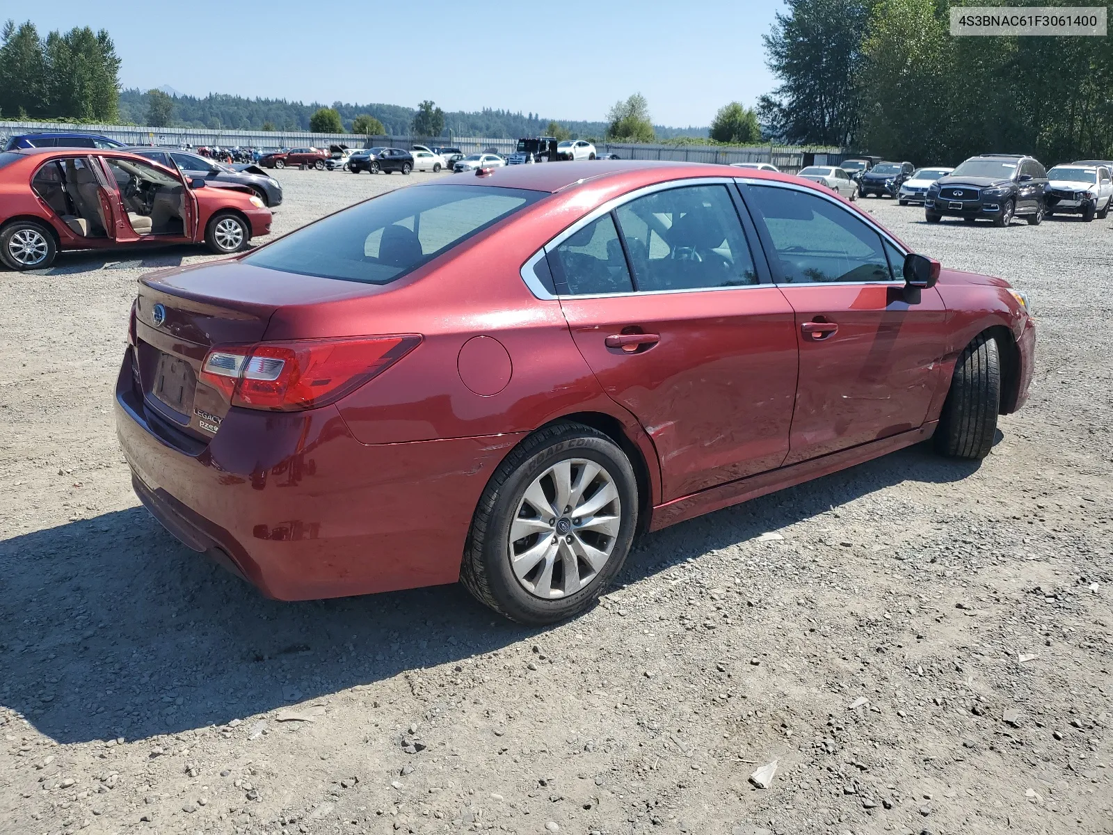 2015 Subaru Legacy 2.5I Premium VIN: 4S3BNAC61F3061400 Lot: 66575454