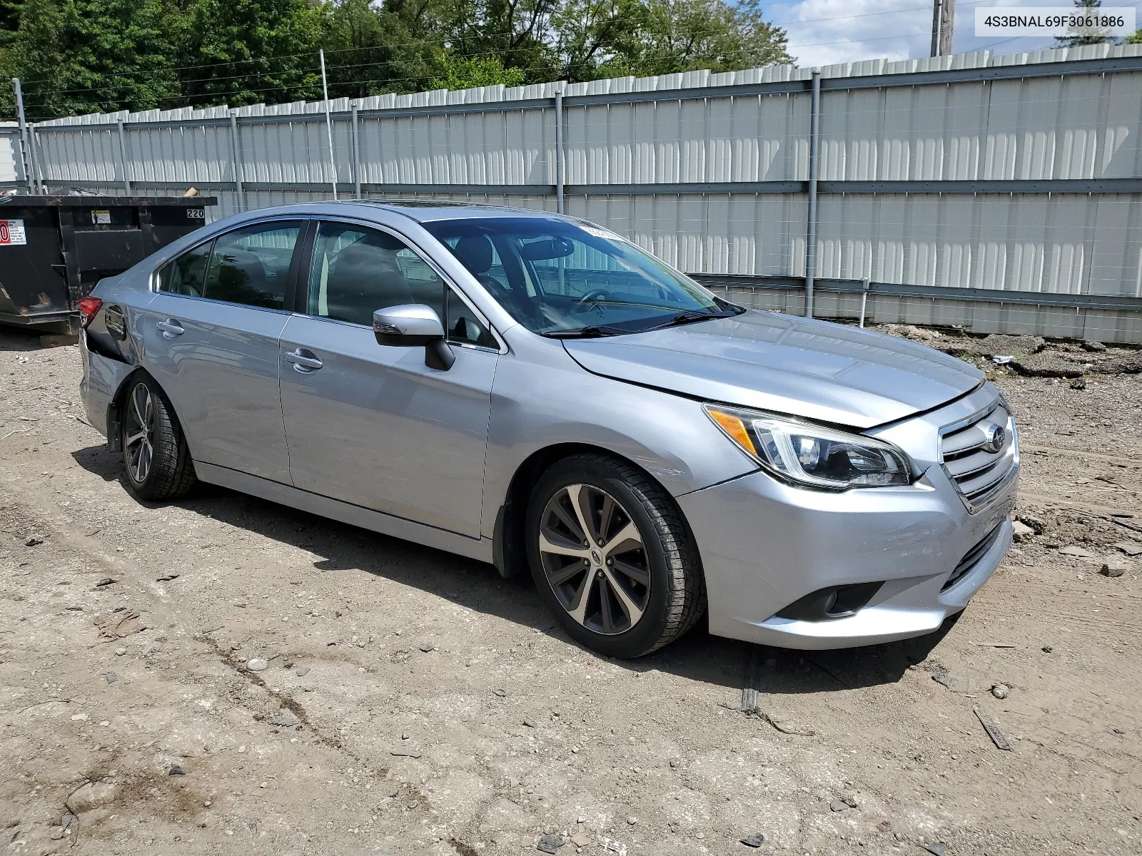 4S3BNAL69F3061886 2015 Subaru Legacy 2.5I Limited