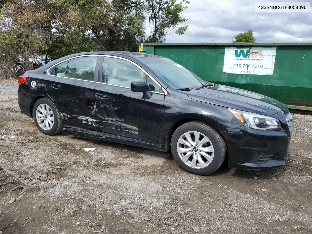 2015 Subaru Legacy 2.5I Premium VIN: 4S3BNBC61F3058096 Lot: 71778974