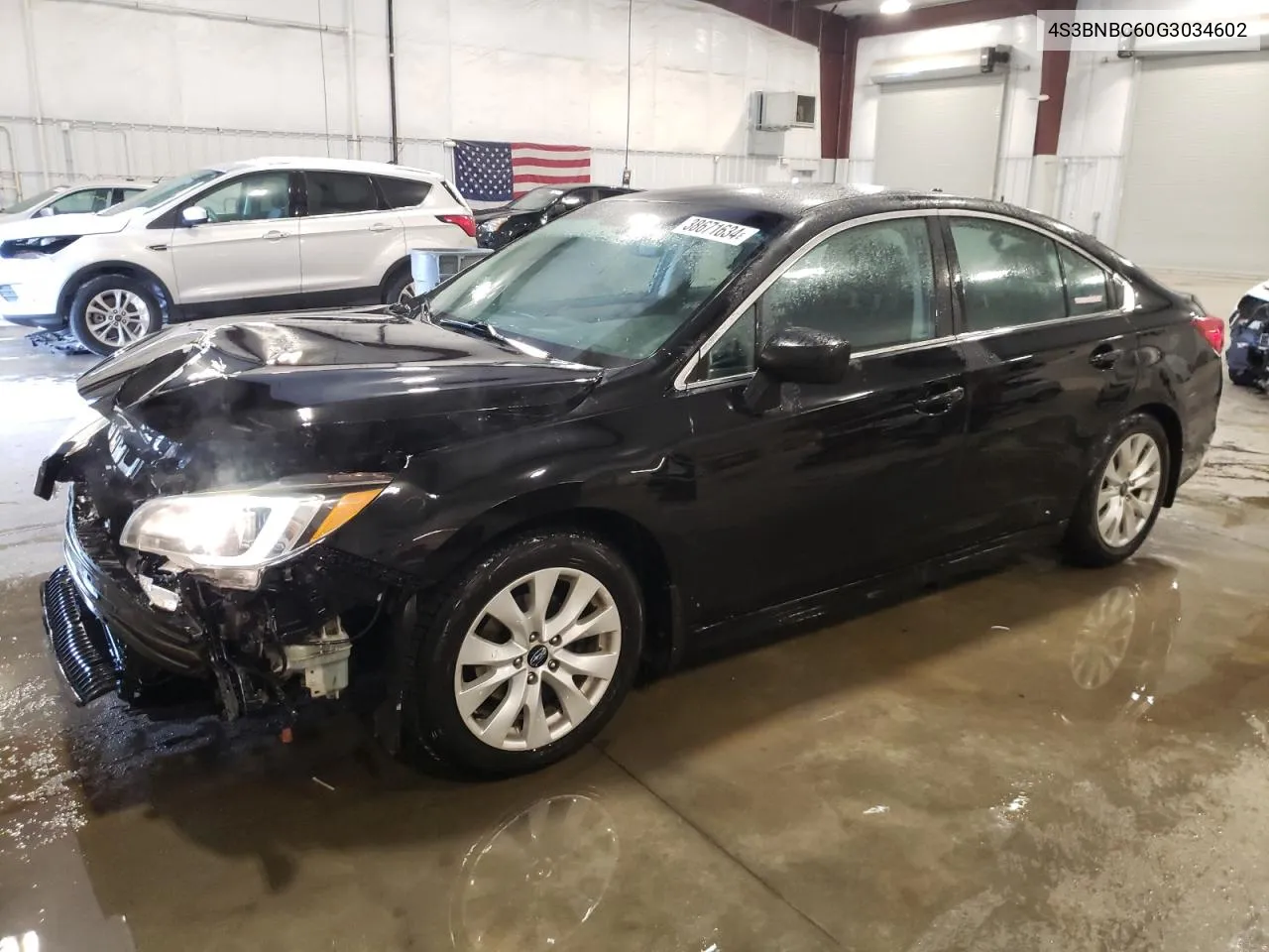 2016 Subaru Legacy 2.5I Premium VIN: 4S3BNBC60G3034602 Lot: 38671634