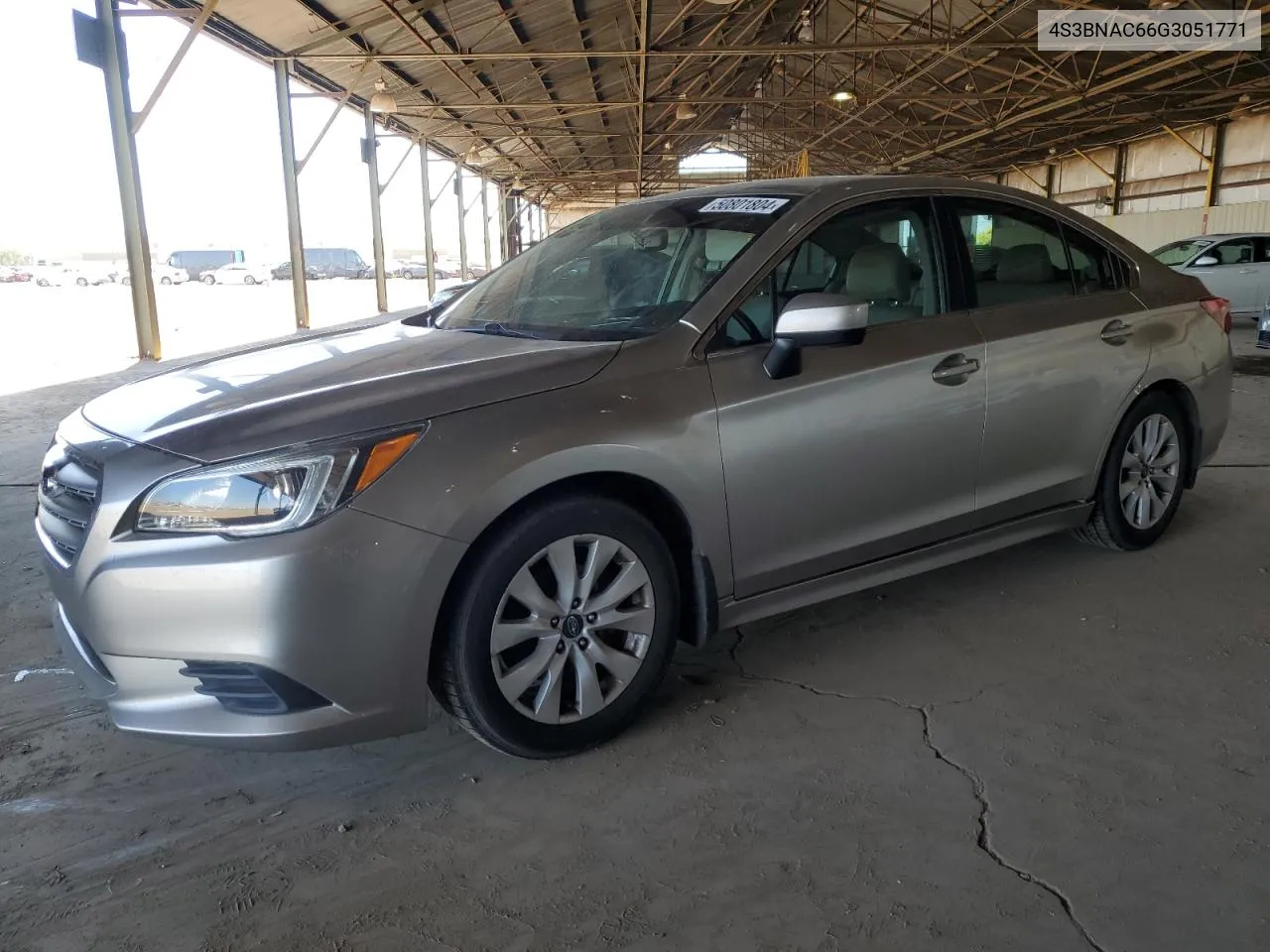 2016 Subaru Legacy 2.5I Premium VIN: 4S3BNAC66G3051771 Lot: 50801804