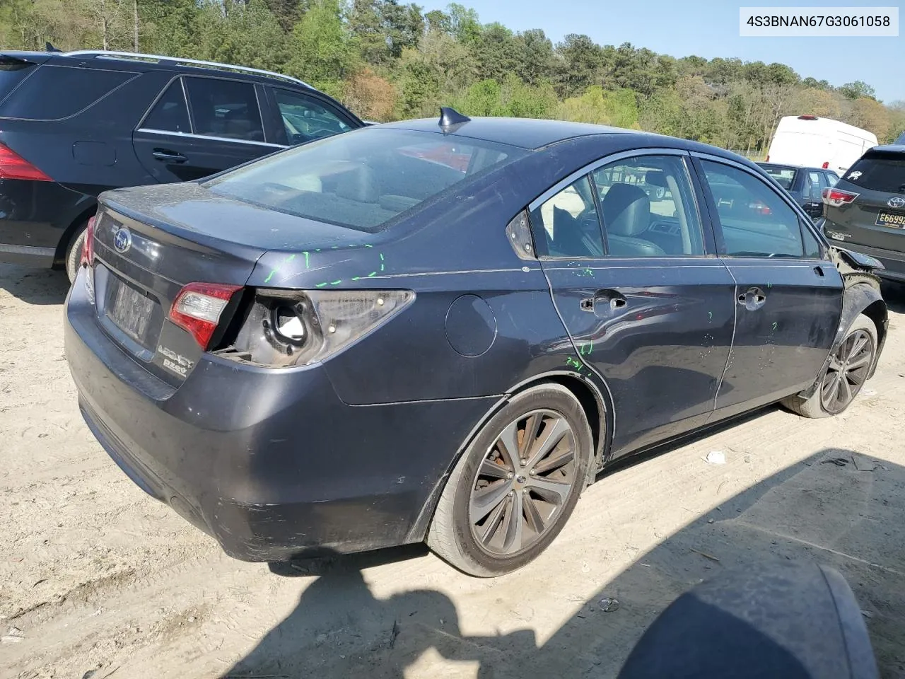 4S3BNAN67G3061058 2016 Subaru Legacy 2.5I Limited