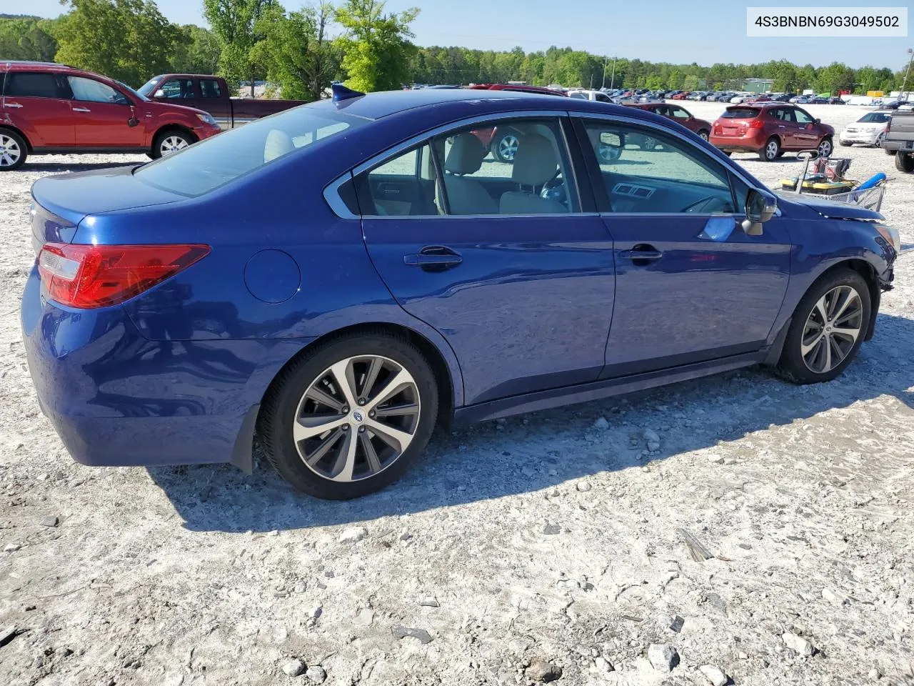 2016 Subaru Legacy 2.5I Limited VIN: 4S3BNBN69G3049502 Lot: 51019074