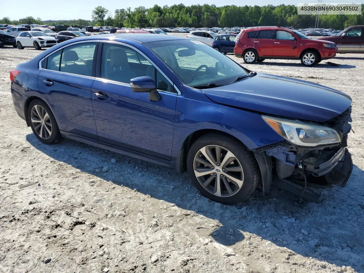 2016 Subaru Legacy 2.5I Limited VIN: 4S3BNBN69G3049502 Lot: 51019074