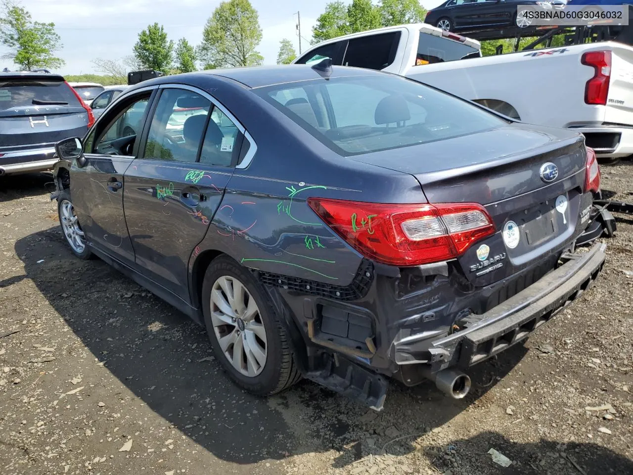 2016 Subaru Legacy 2.5I Premium VIN: 4S3BNAD60G3046032 Lot: 53277094