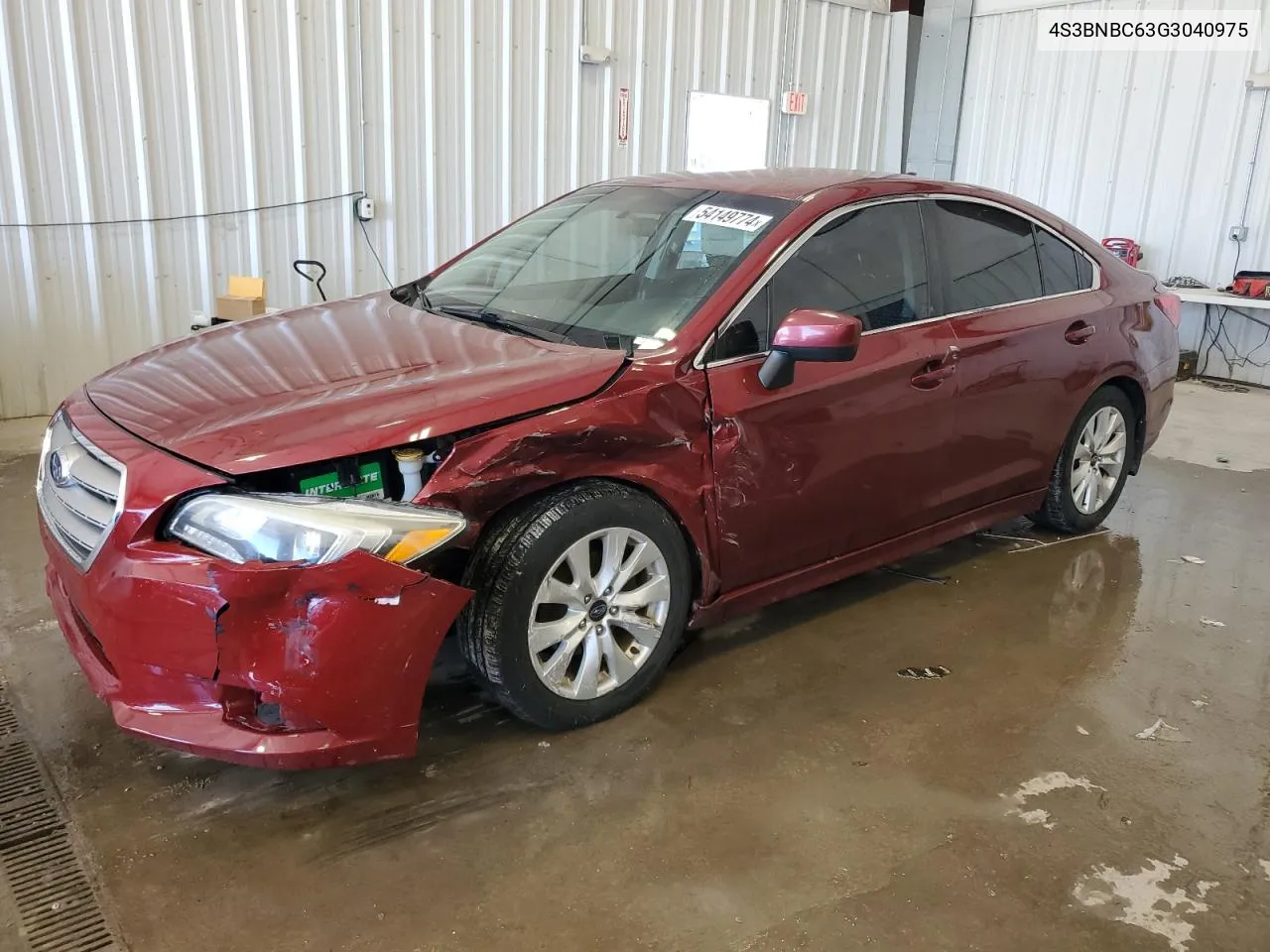 2016 Subaru Legacy 2.5I Premium VIN: 4S3BNBC63G3040975 Lot: 54149774