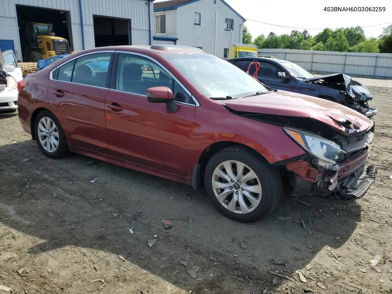 2016 Subaru Legacy 2.5I Premium VIN: 4S3BNAH60G3063259 Lot: 54272554