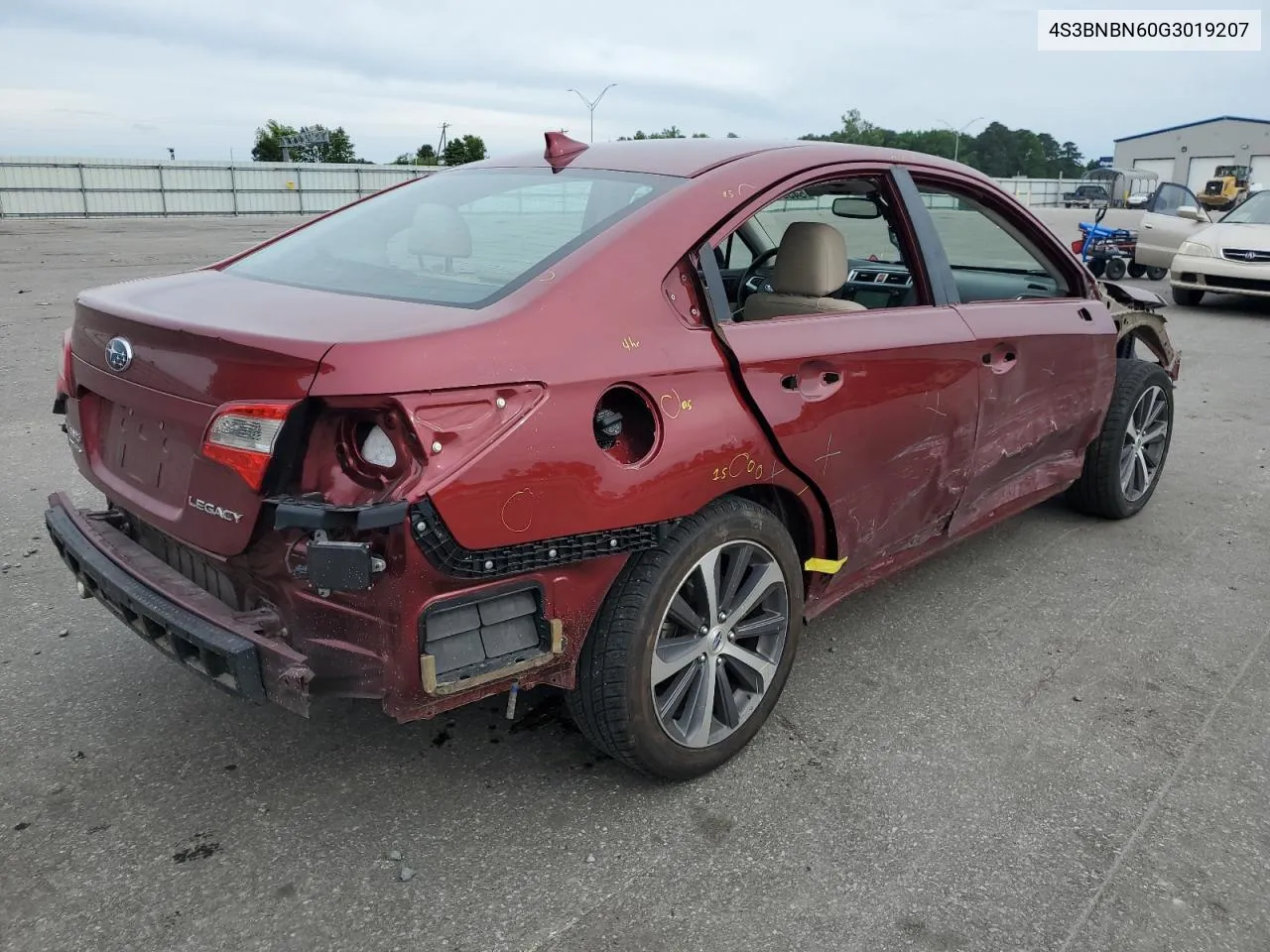 4S3BNBN60G3019207 2016 Subaru Legacy 2.5I Limited