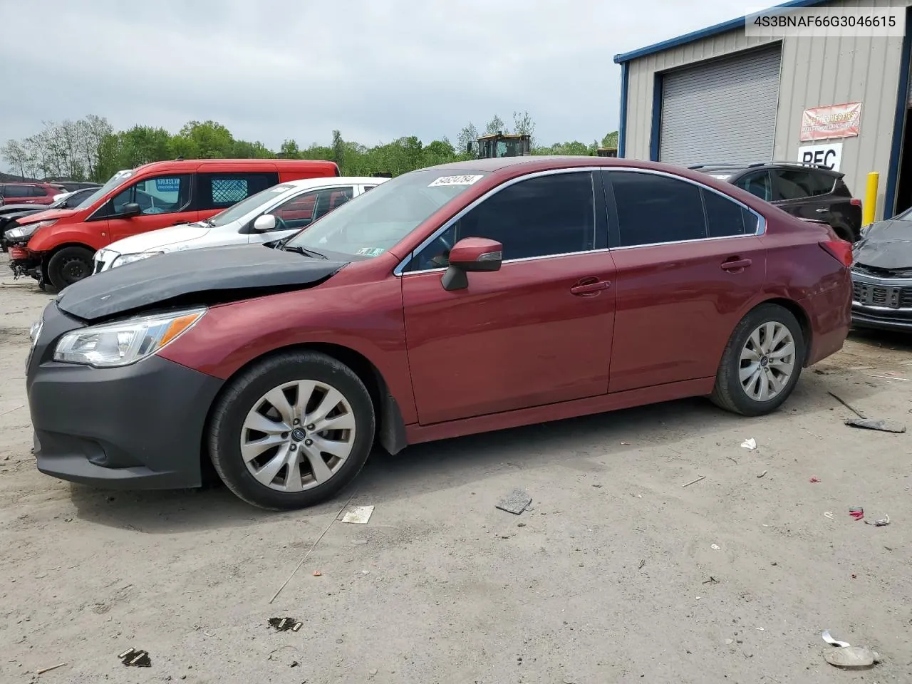 2016 Subaru Legacy 2.5I Premium VIN: 4S3BNAF66G3046615 Lot: 54624784