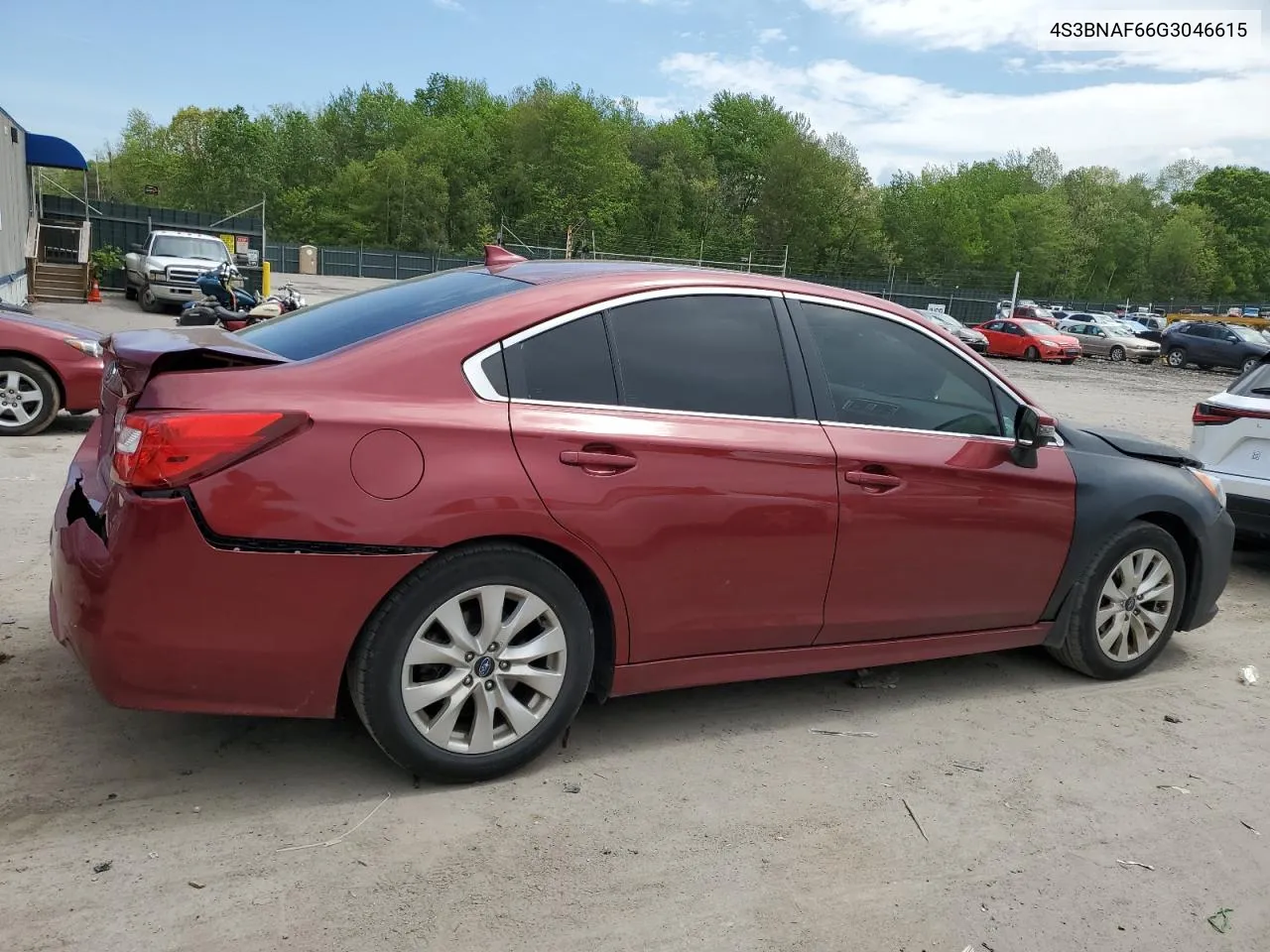 4S3BNAF66G3046615 2016 Subaru Legacy 2.5I Premium