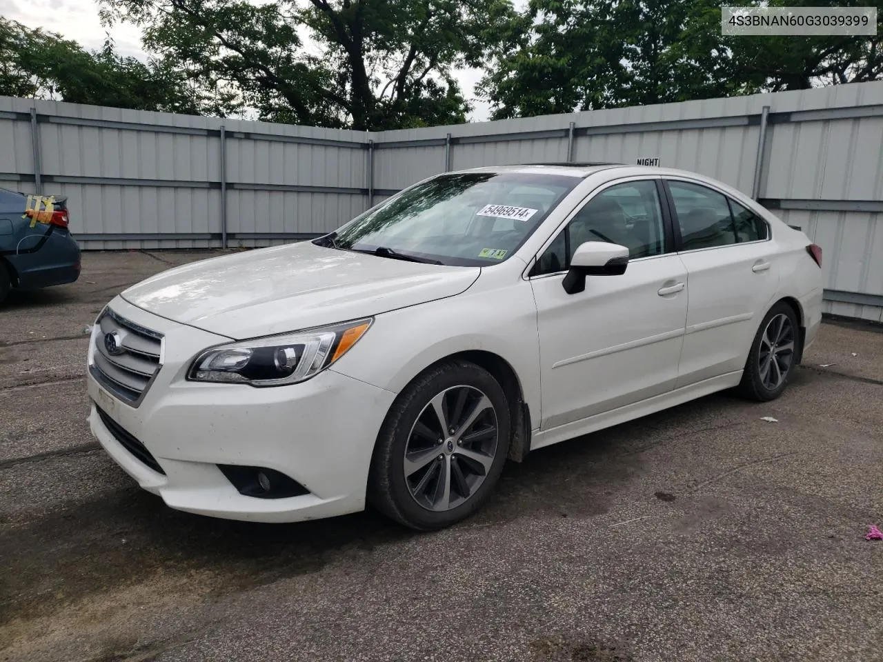 4S3BNAN60G3039399 2016 Subaru Legacy 2.5I Limited