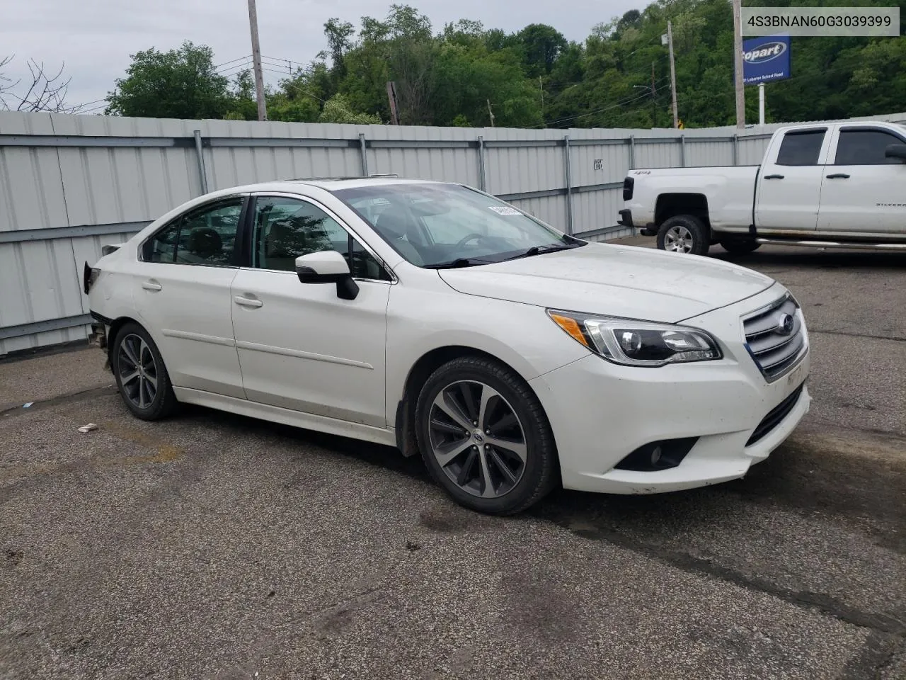 4S3BNAN60G3039399 2016 Subaru Legacy 2.5I Limited