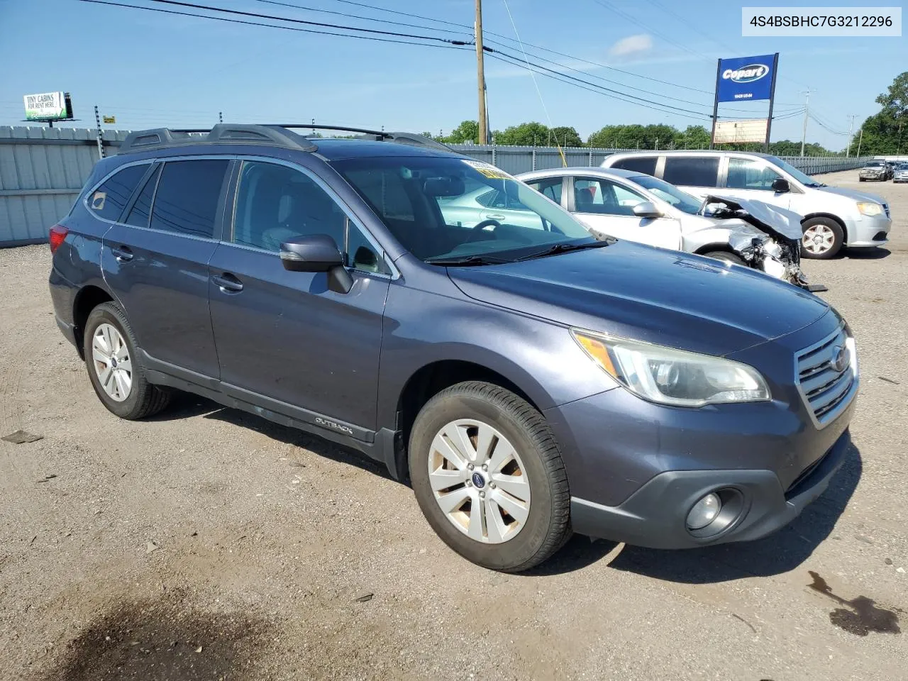 2016 Subaru Outback 2.5I Premium VIN: 4S4BSBHC7G3212296 Lot: 55659444