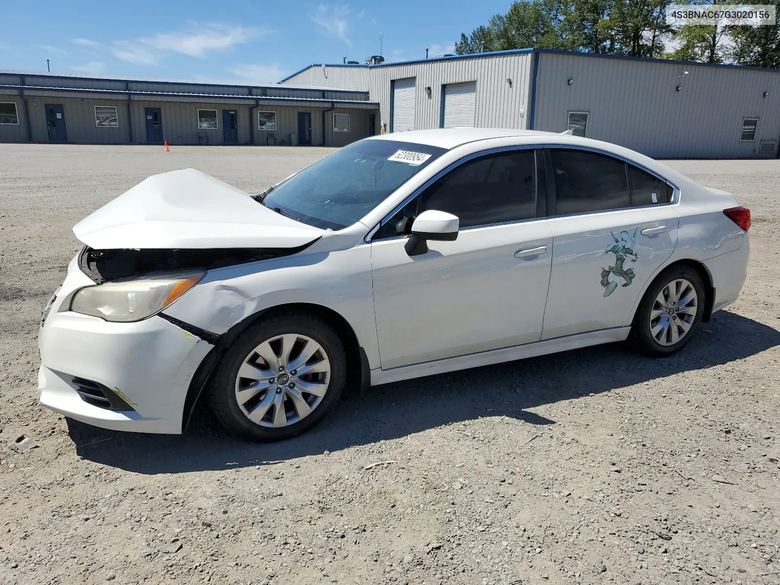 2016 Subaru Legacy 2.5I Premium VIN: 4S3BNAC67G3020156 Lot: 62300954